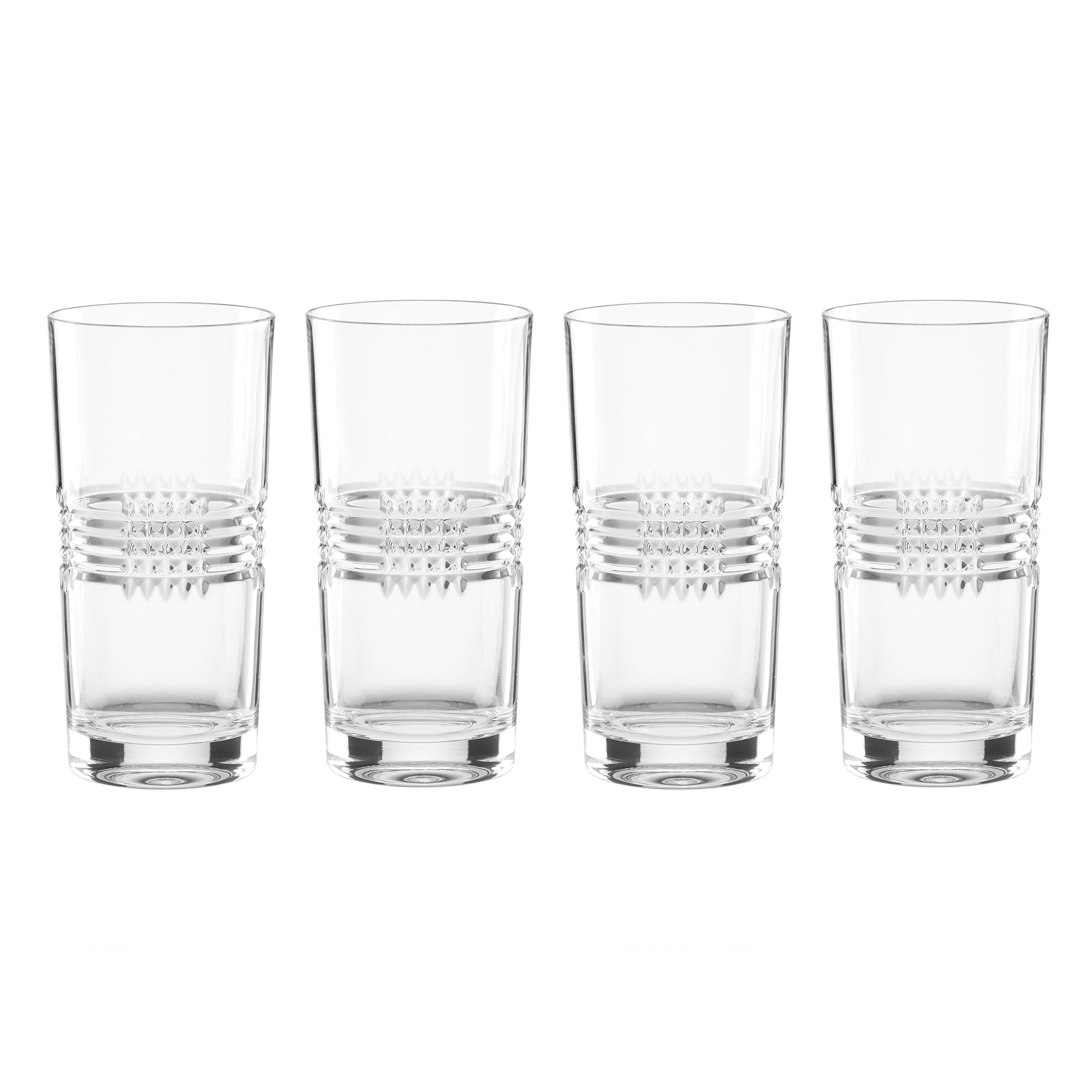Sloane Crystal Highball Glasses   Set Of 4