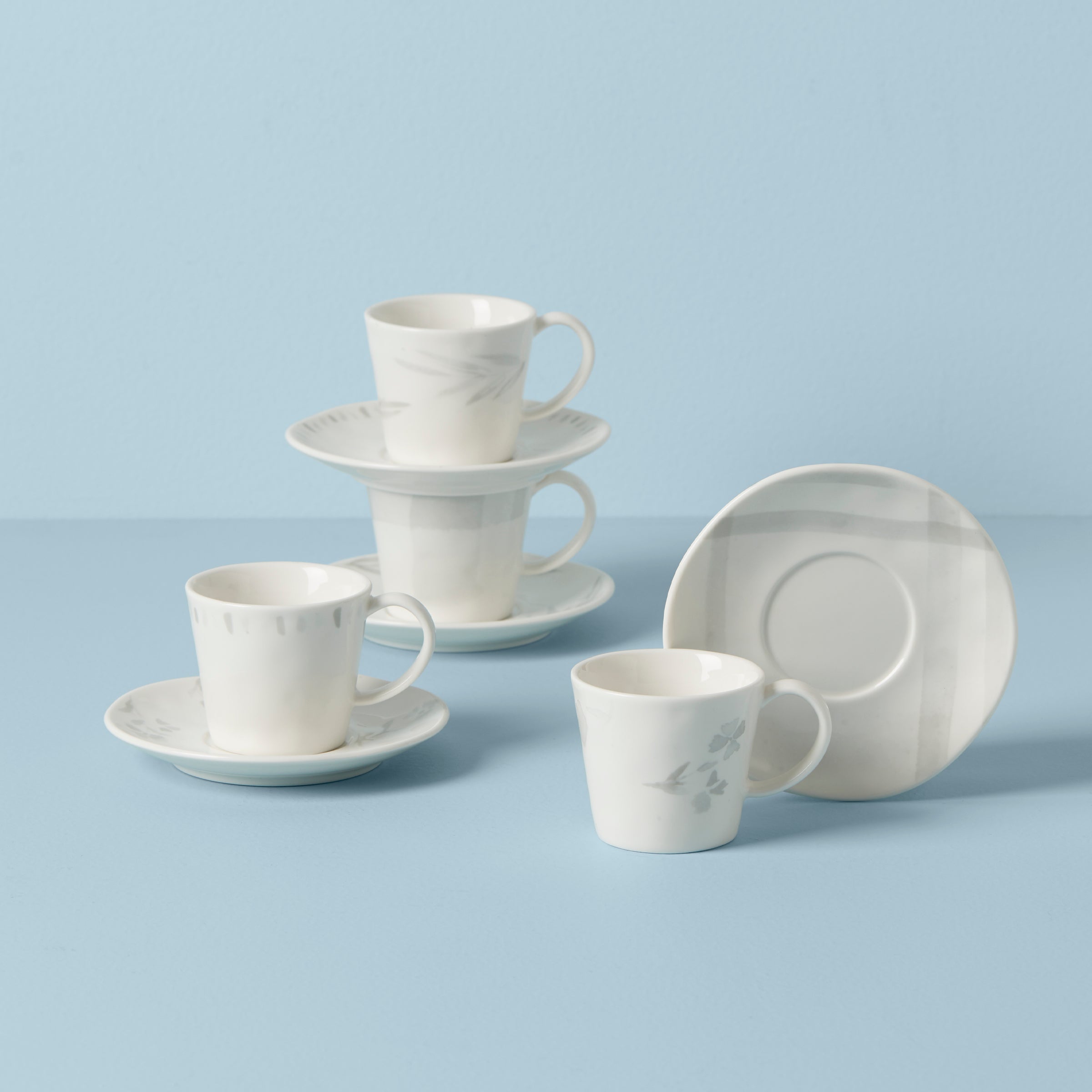 Oyster Bay 8 Piece Espresso Cup & Saucer Set