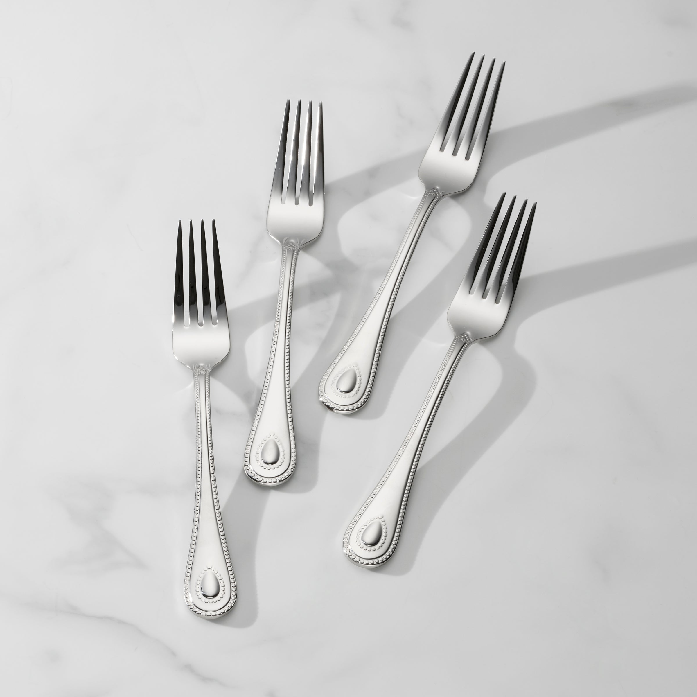 French Perle Dinner Fork   Set of 4