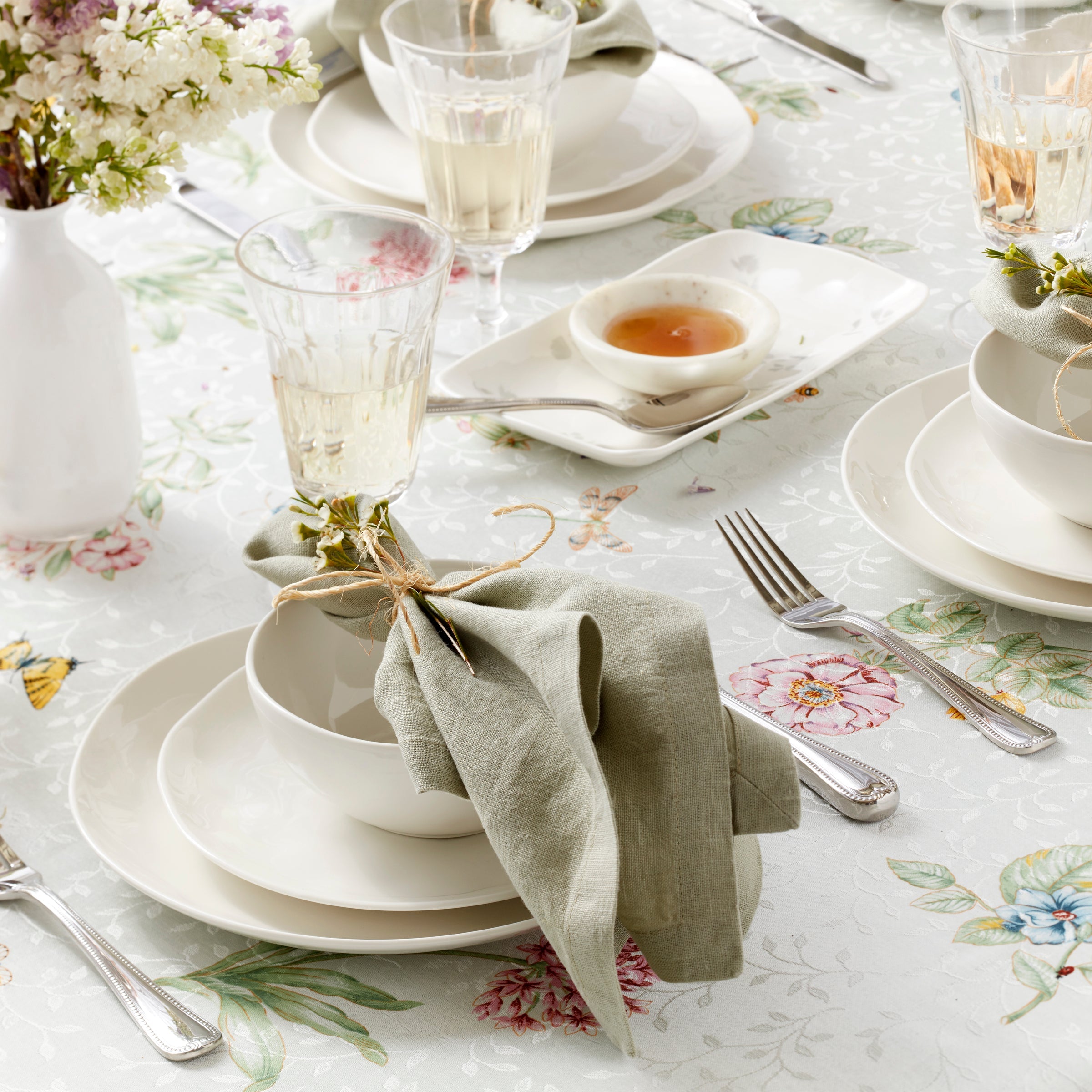 Bay Colors 12 Piece Dinnerware Set, White - Image 5