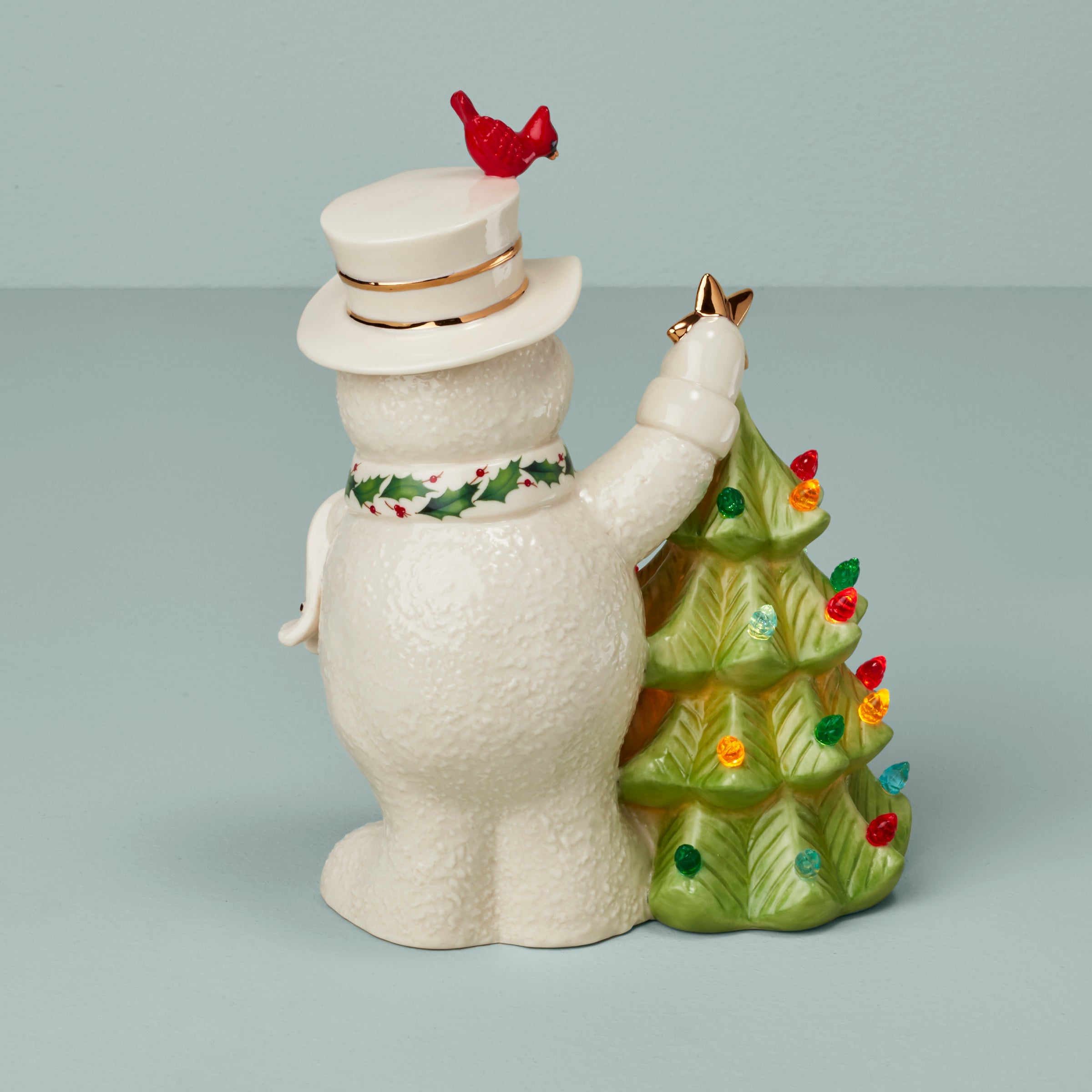 Alternative view of Happy Holly Days Snowman Lit Figurine
