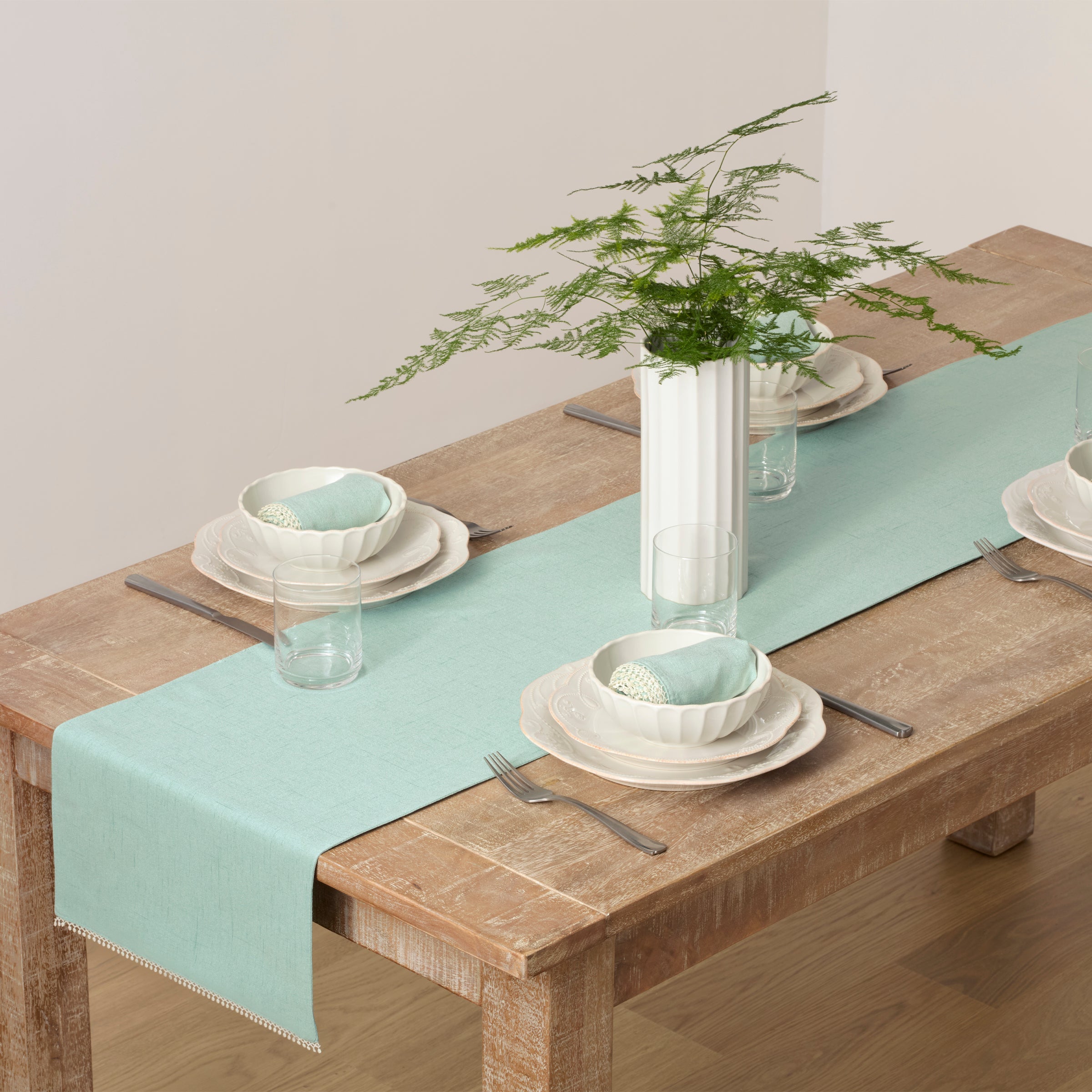 French Perle Ice Blue Runner