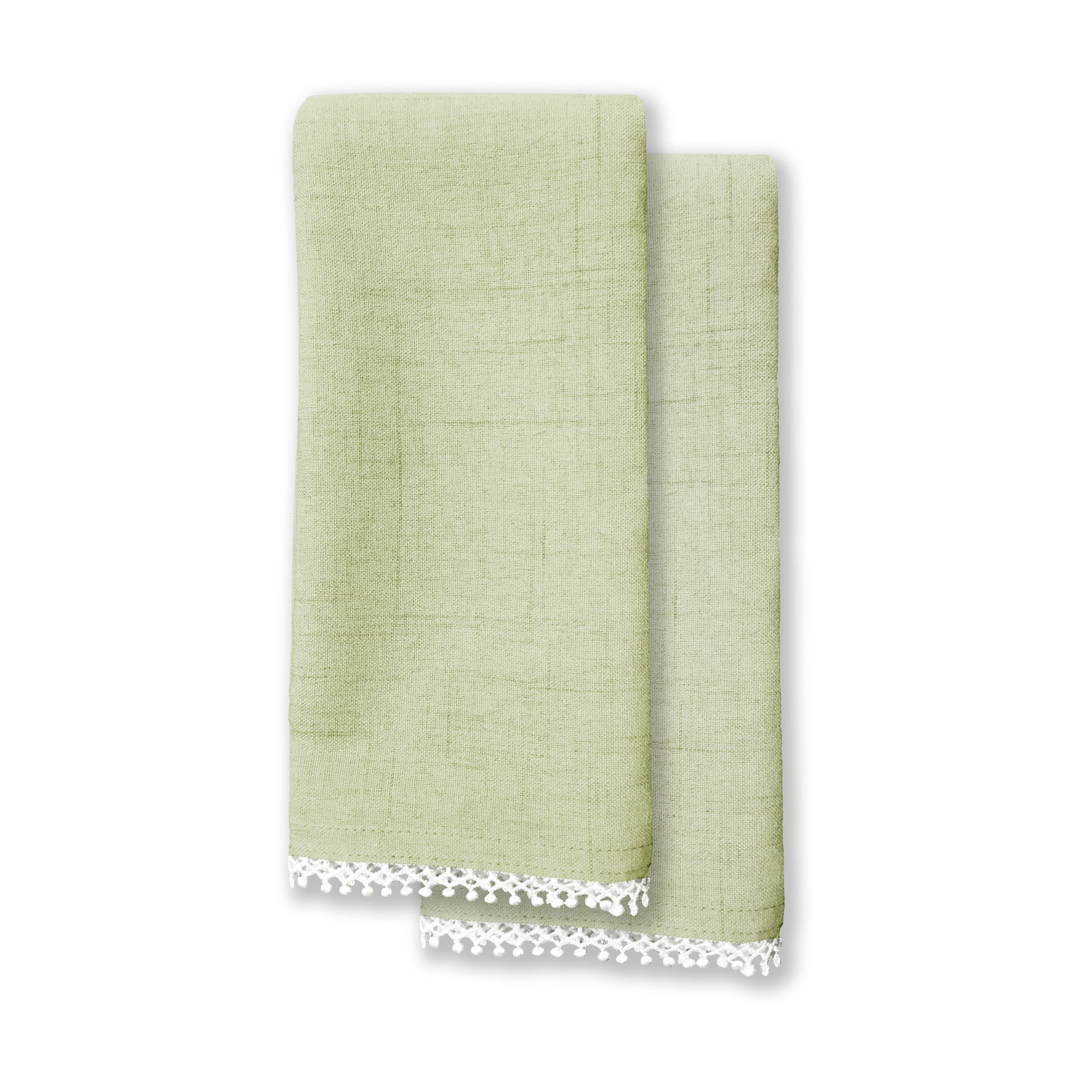 French Perle Pistachio Napkin 2 Pack - Image 2