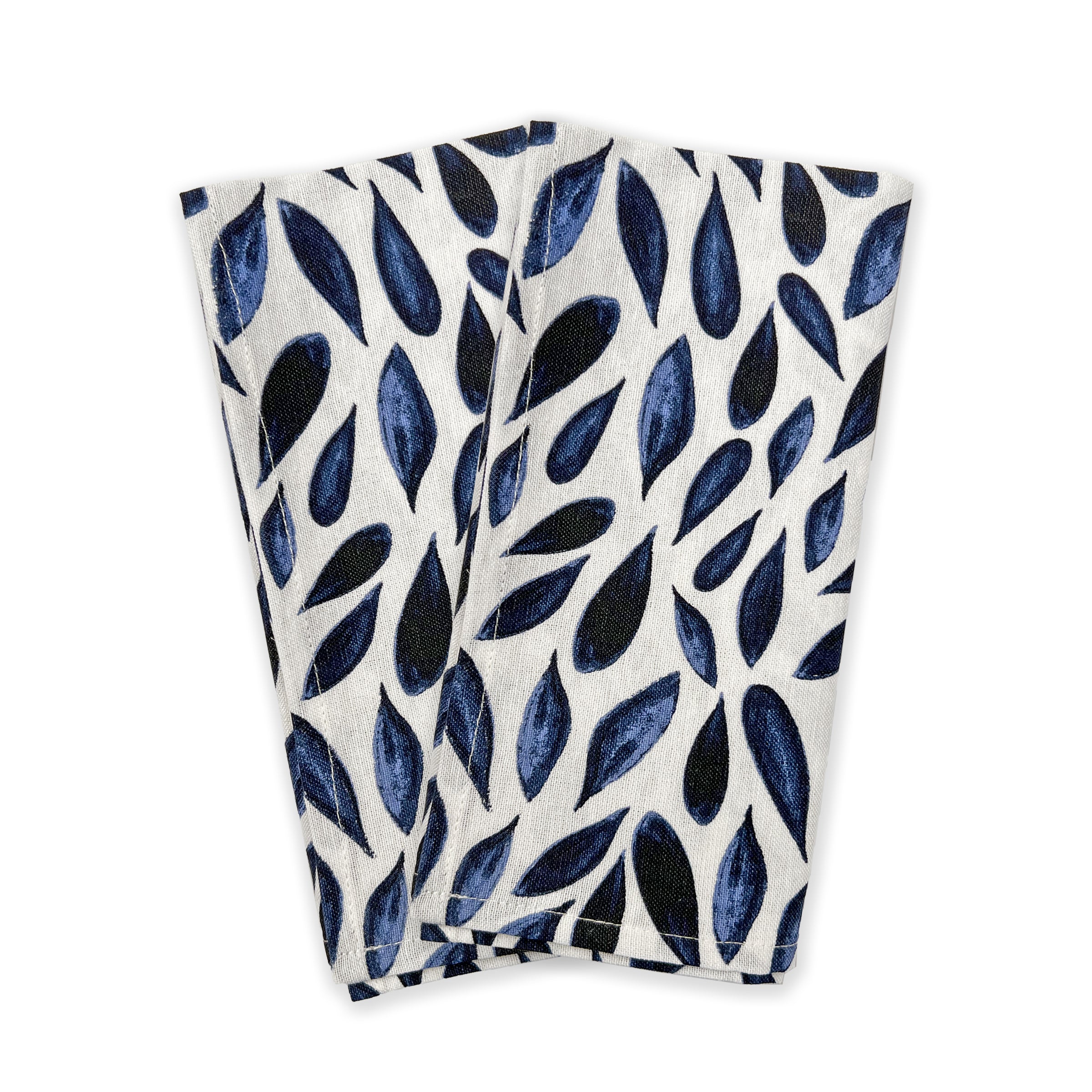 Blue Bay Leaf Dinner Napkin Set Of 2