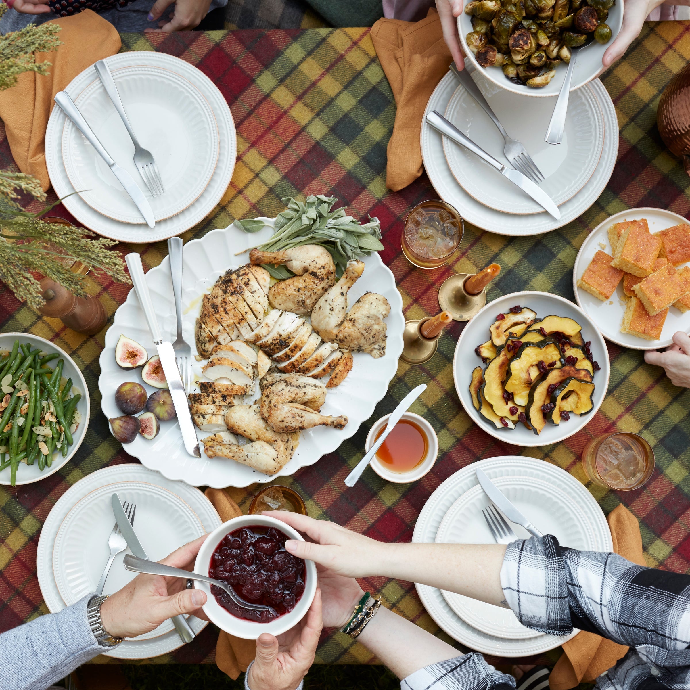 French Perle Groove White 12 Piece Dinnerware Set - Image 4