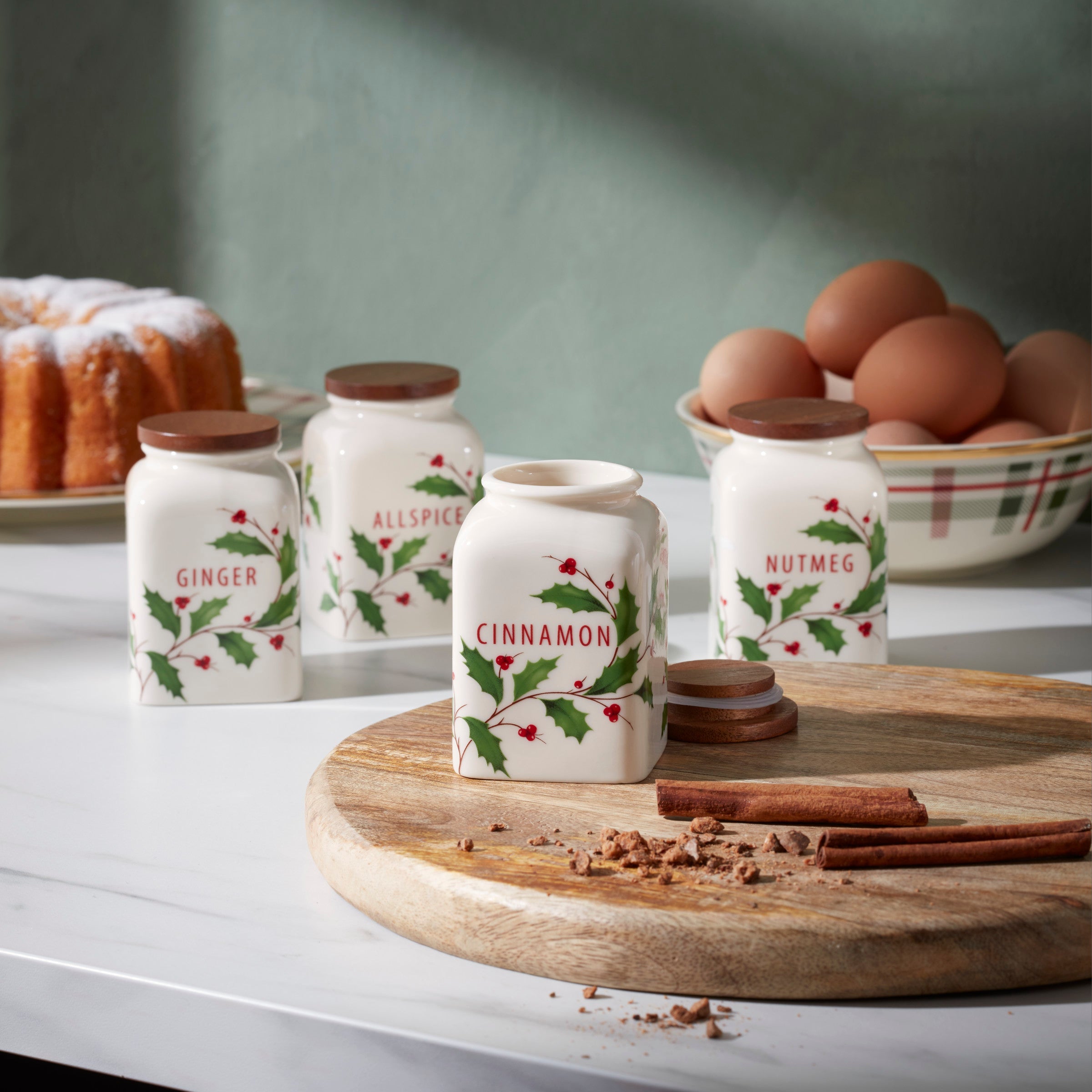 Holiday Baking Spice Jars Set Of 4 - Image 3
