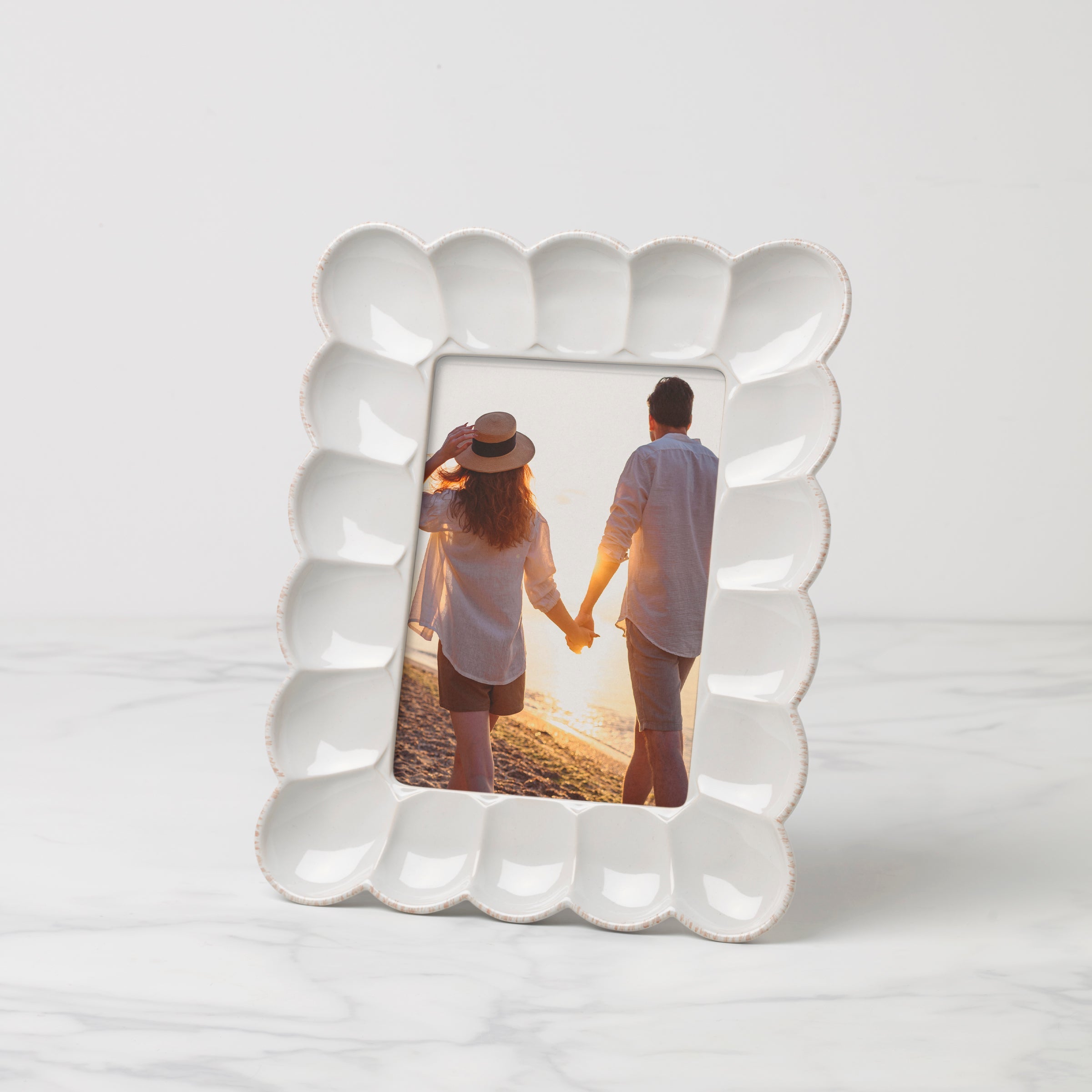 French Perle Scallop 5" x 7" Frame