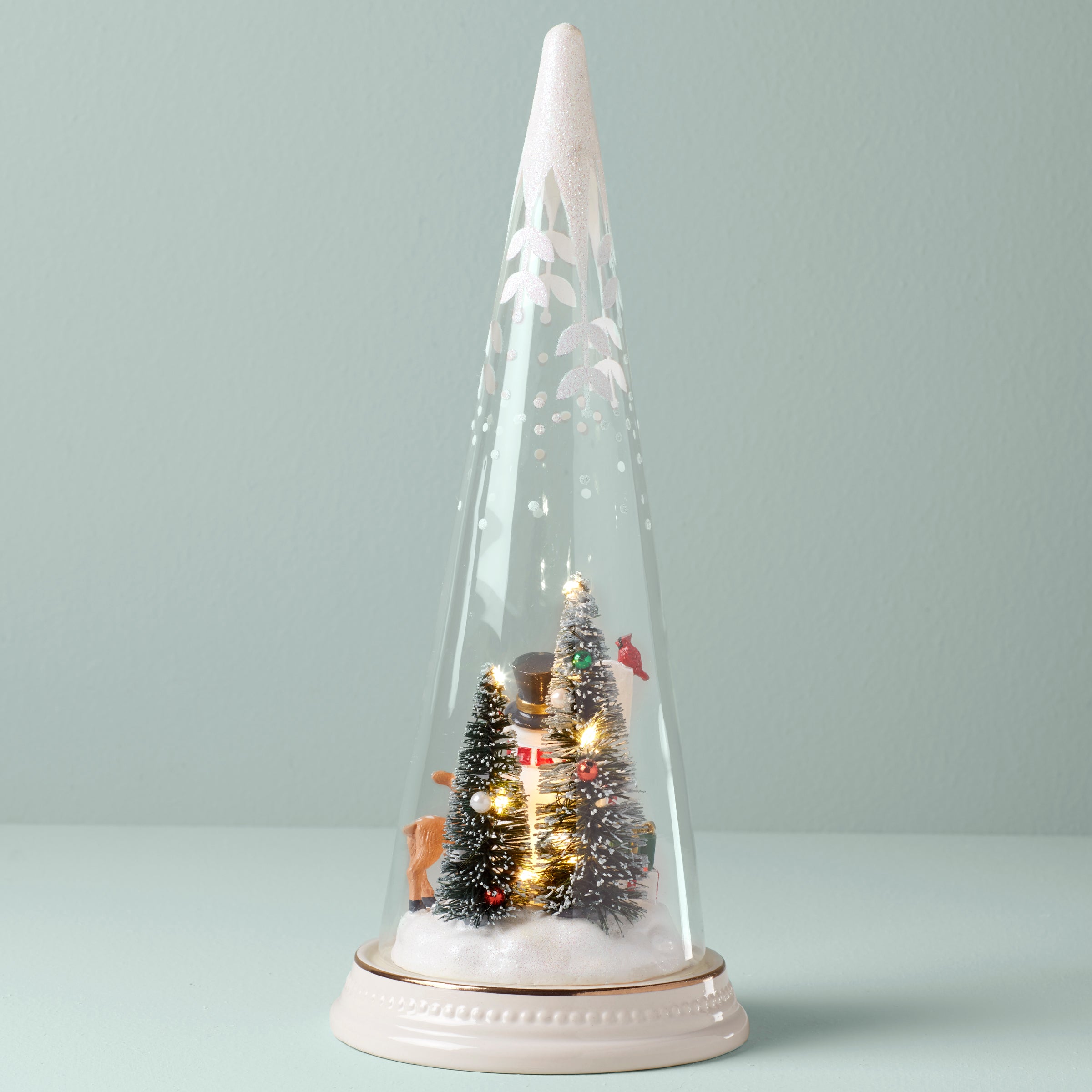 Alternative view of Merry & Magical Lit Snowman Figurine