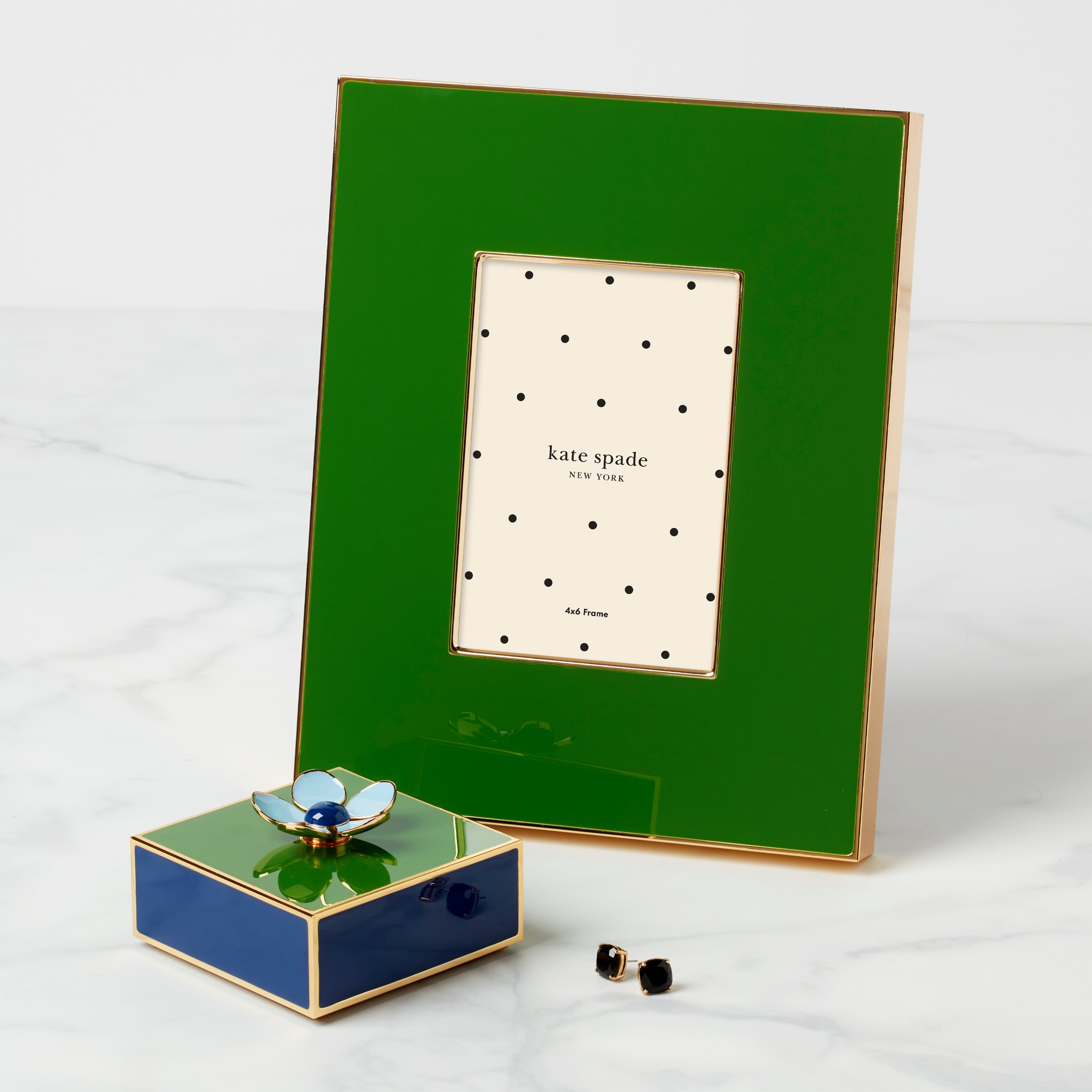 Alternative view of Make It Pop Floral Box   Green/Navy