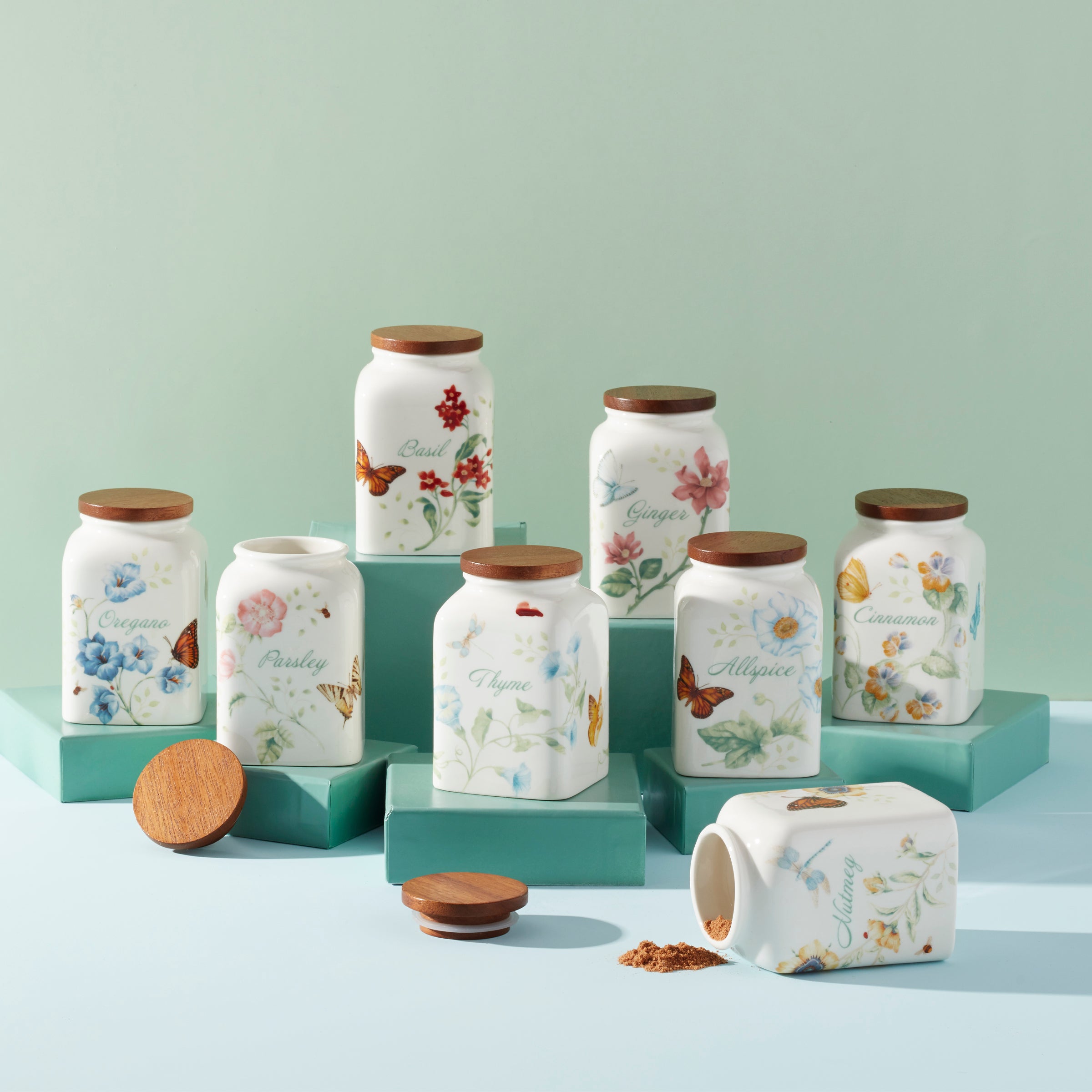 Alternative view of Butterfly Meadow Baking Spice Jars   Set Of 4
