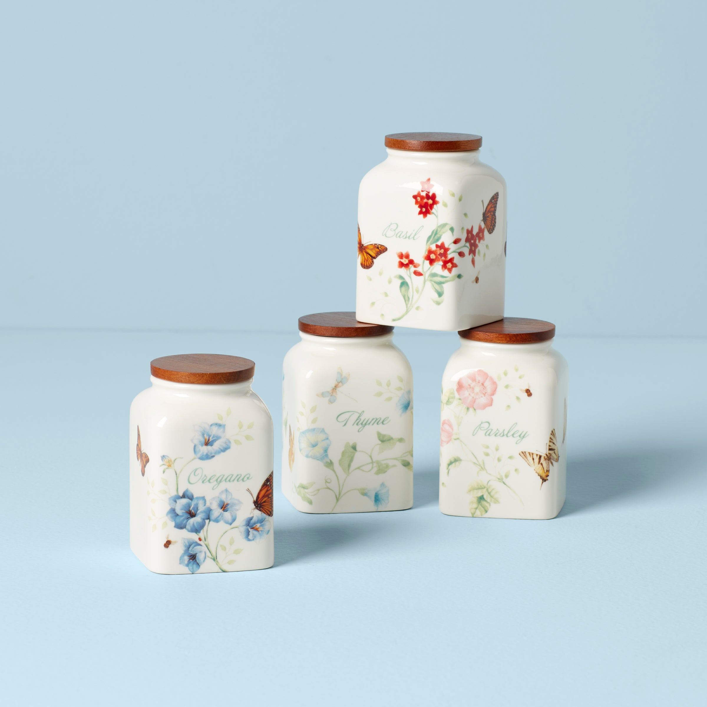 Butterfly Meadow Cooking Spice Jars   Set Of 4