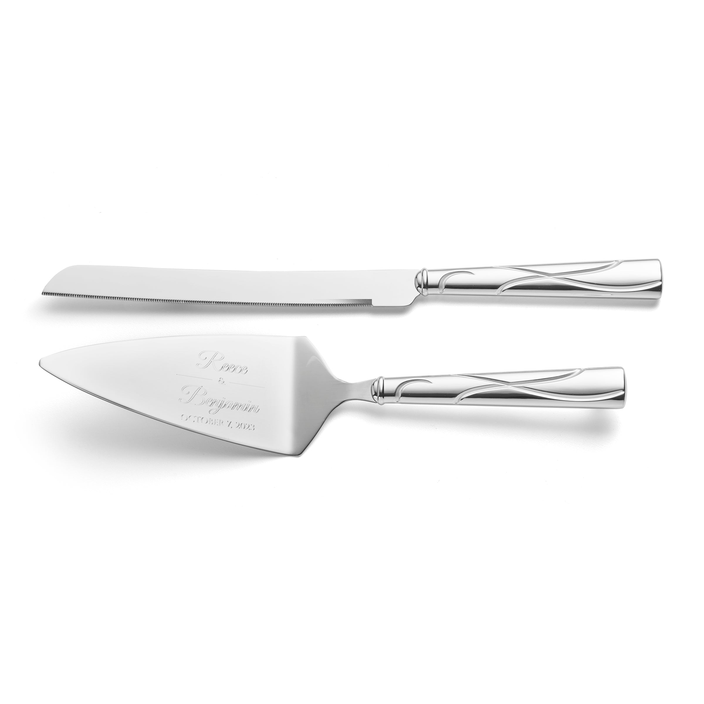 Personalized Adorn 2 Piece Cake Knife & Server Set