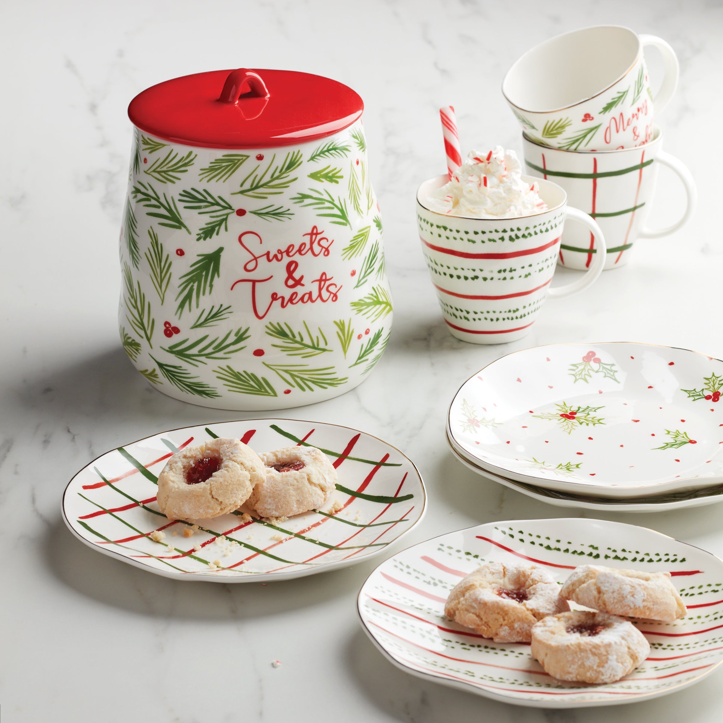 Alternative view of Bayberry Dessert Plates   Set of 4