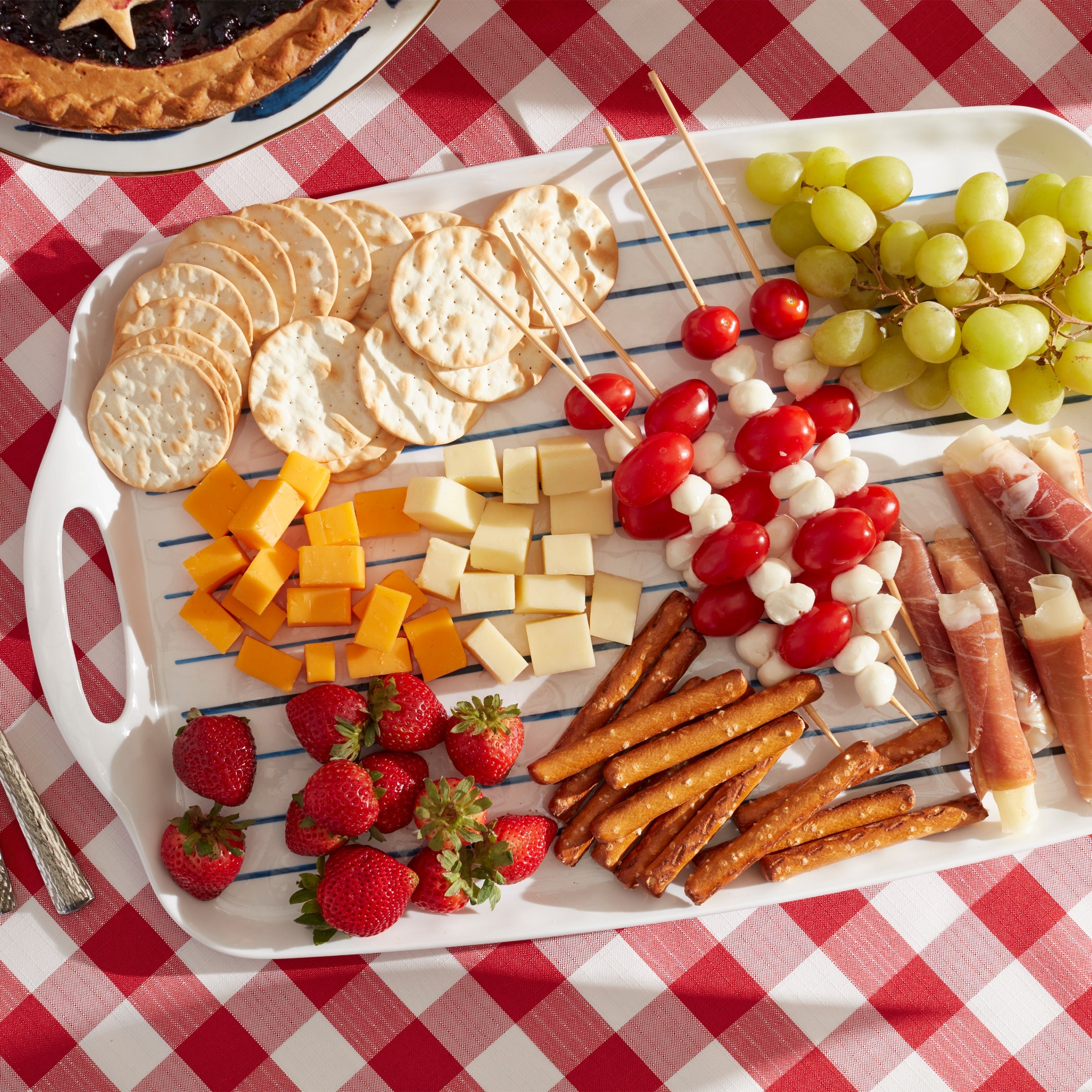 Alternative view of Blue Bay Melamine Handled Platter