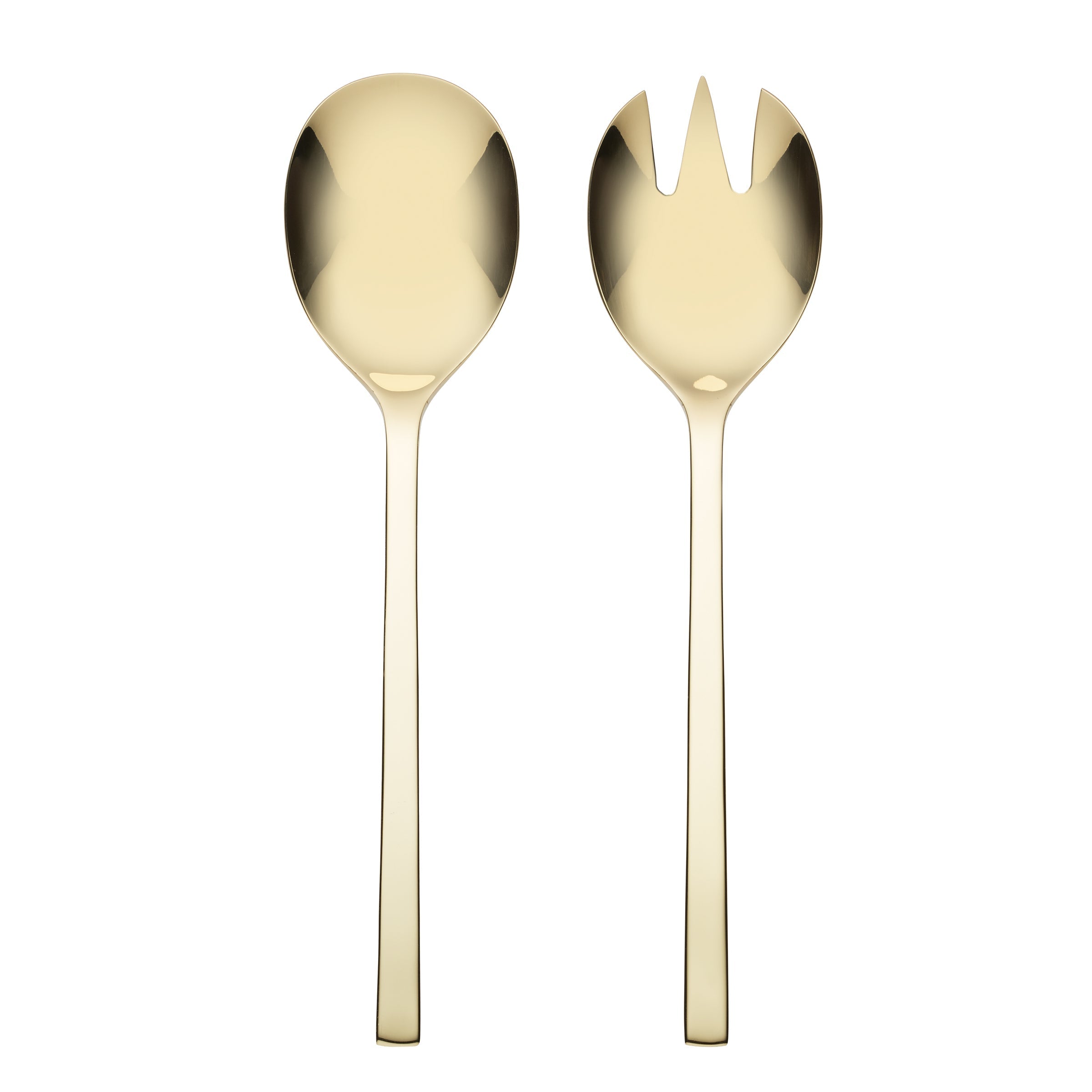 Allay Champagne 2 Piece Salad Servers