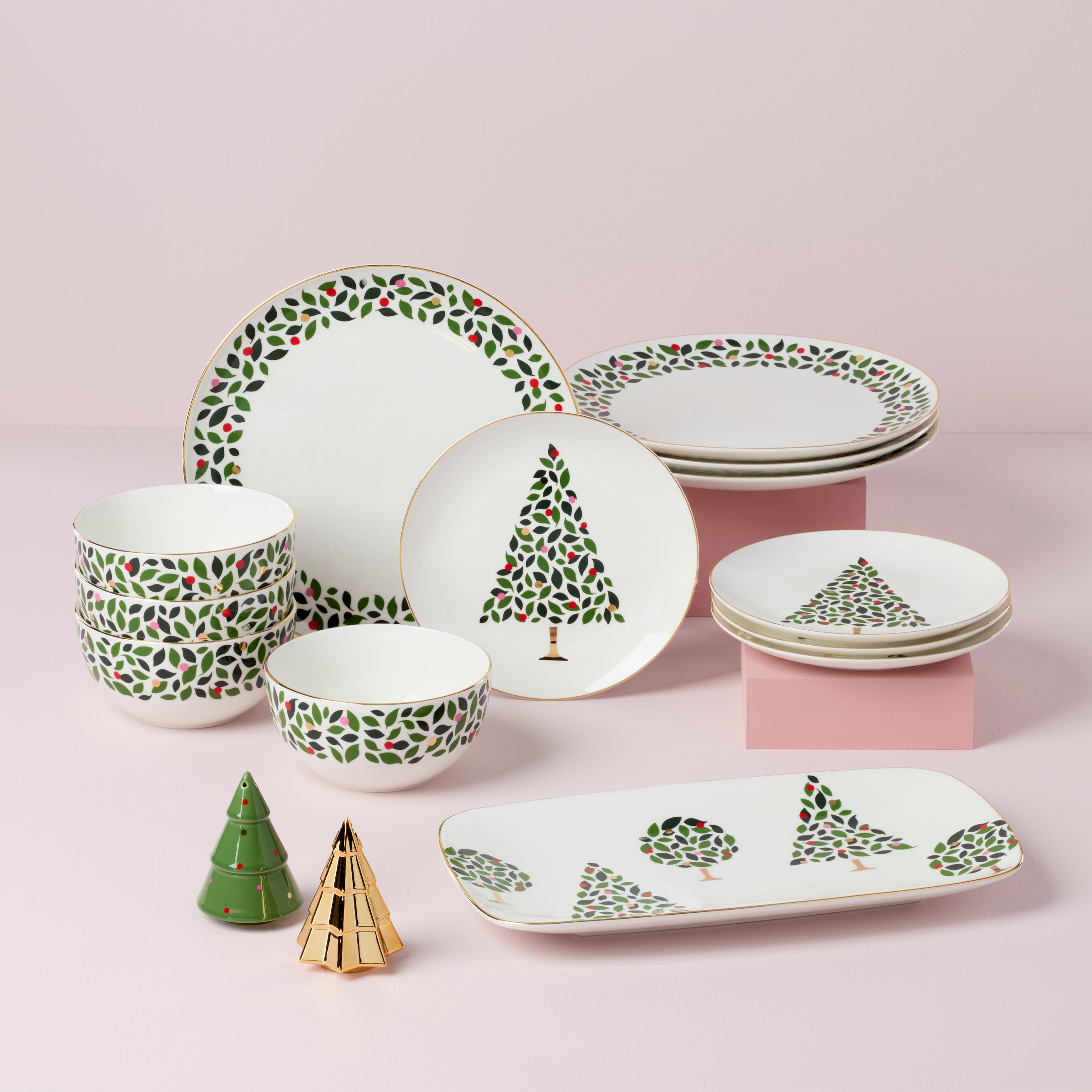 Alternative view of Evergreen Soup/Cereal Bowls   Set of 4