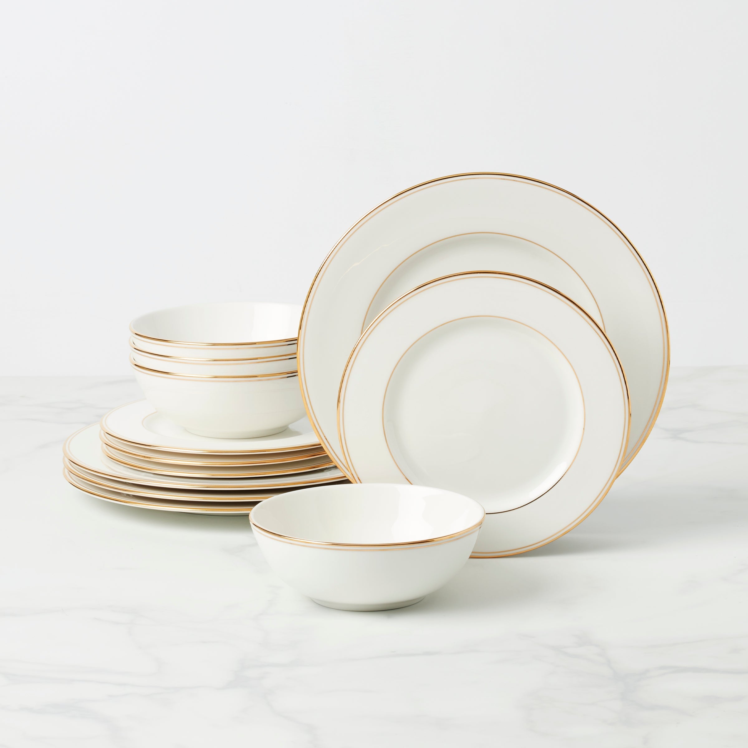 Federal Gold 12 Piece Dinnerware Set
