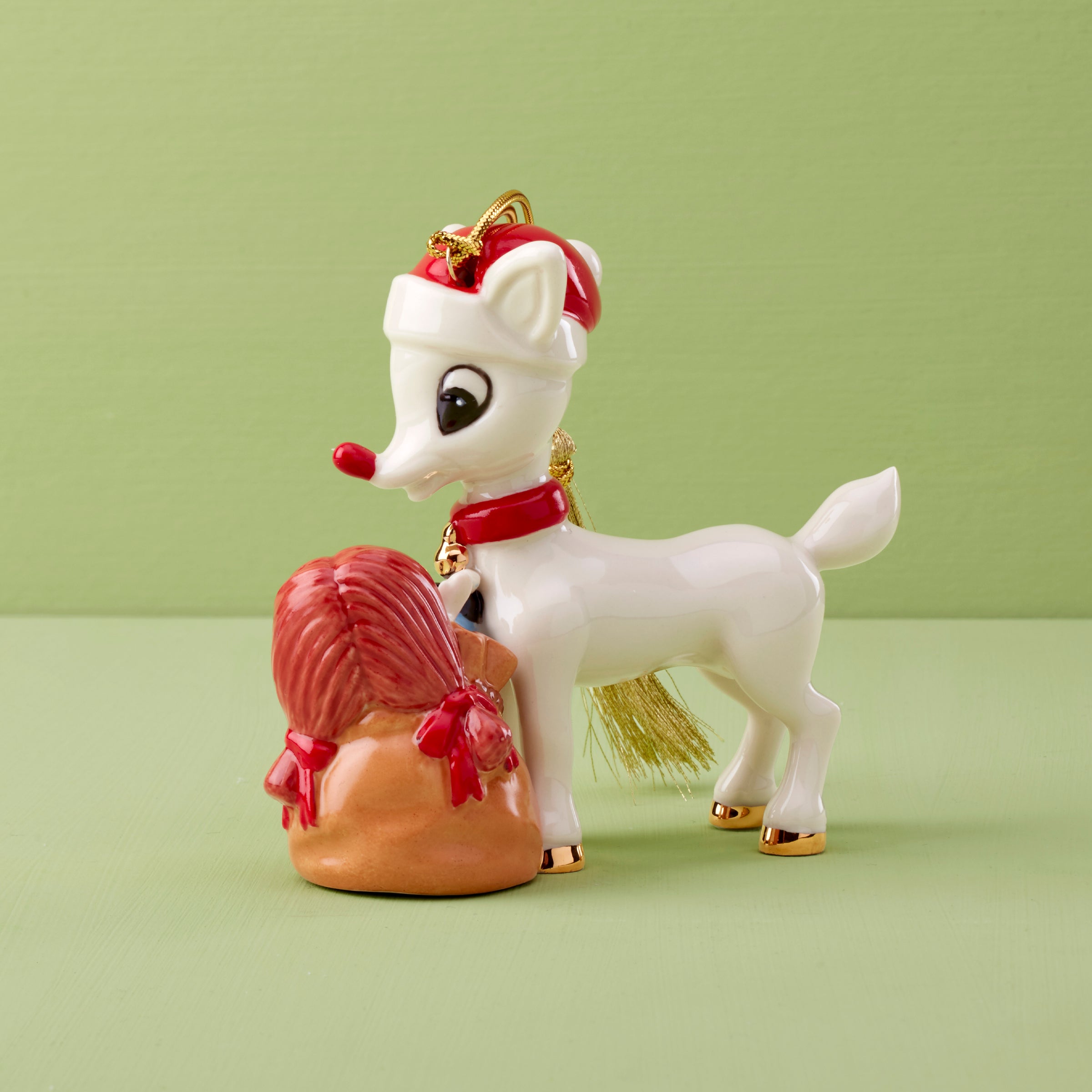 Alternative view of Rudolph Delivering Toys Ornament