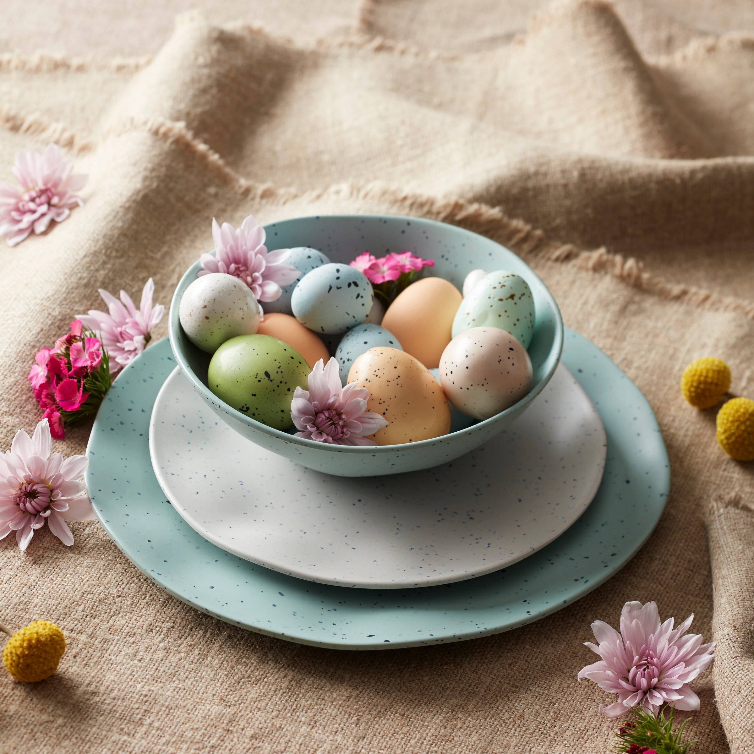 Terrazzo Melamine Mint 12 Piece Dinnerware Set - Image 9