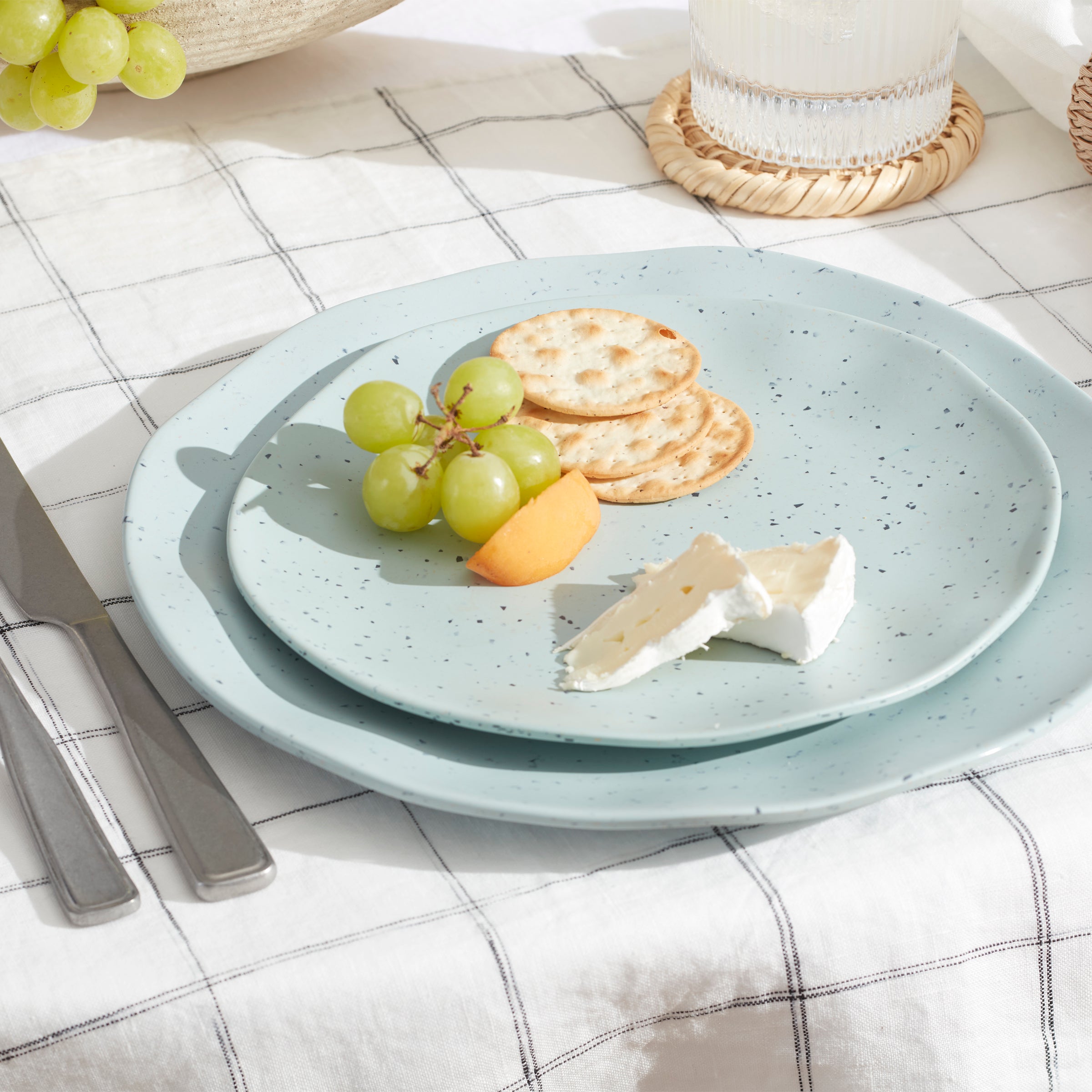 Terrazzo Melamine Mint 12 Piece Dinnerware Set - Image 6