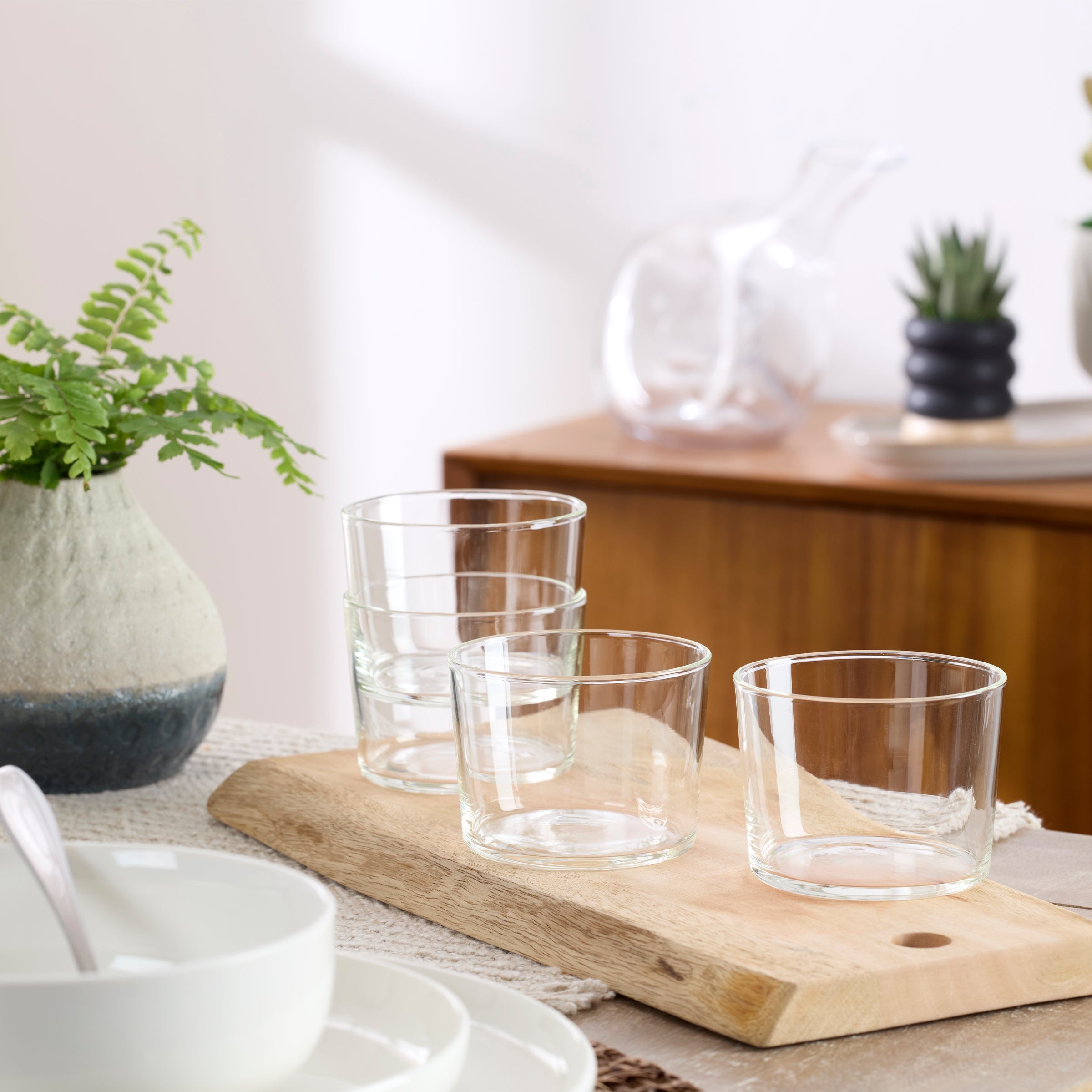 Stackables Clear Short & Tall Glasses Set Of 12 - Image 3