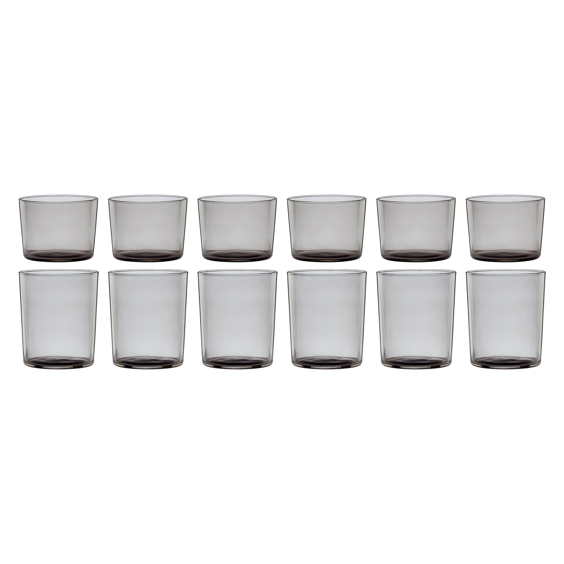 Alternative view of Stackables Smoke Short & Tall Glasses   Set Of 12
