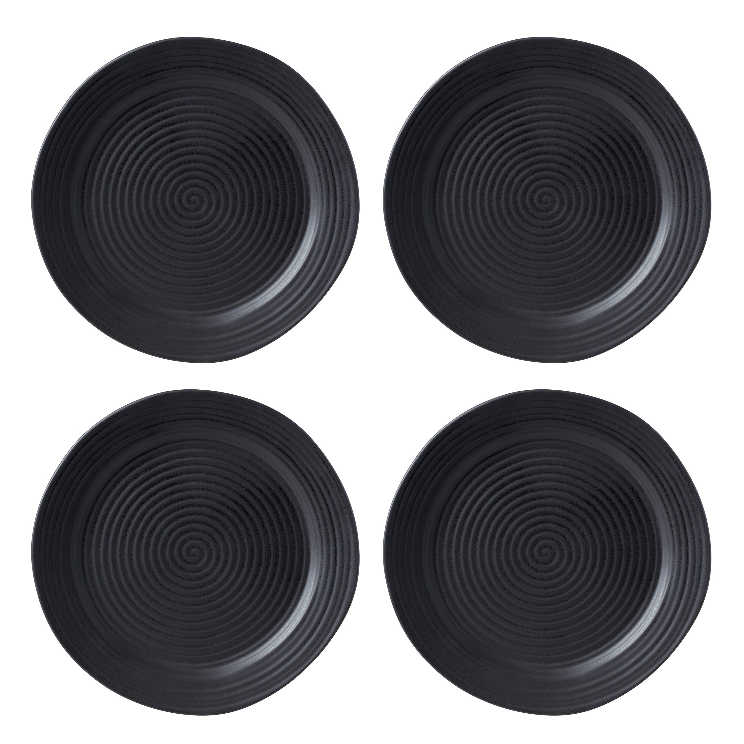 Ridge Black 12 Piece Dinnerware Set - Image 10