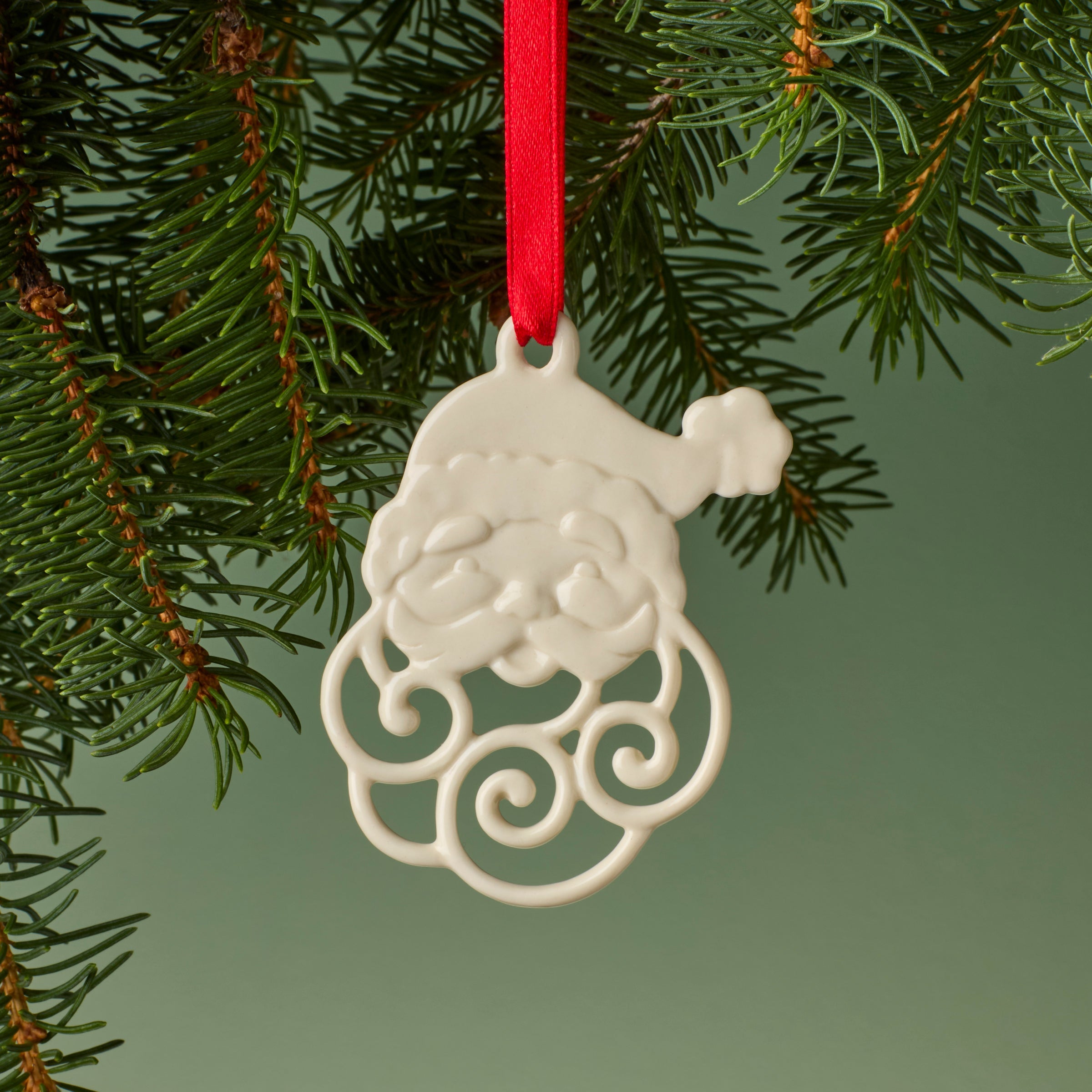 Alternative view of Pierced Santa Charm Ornament