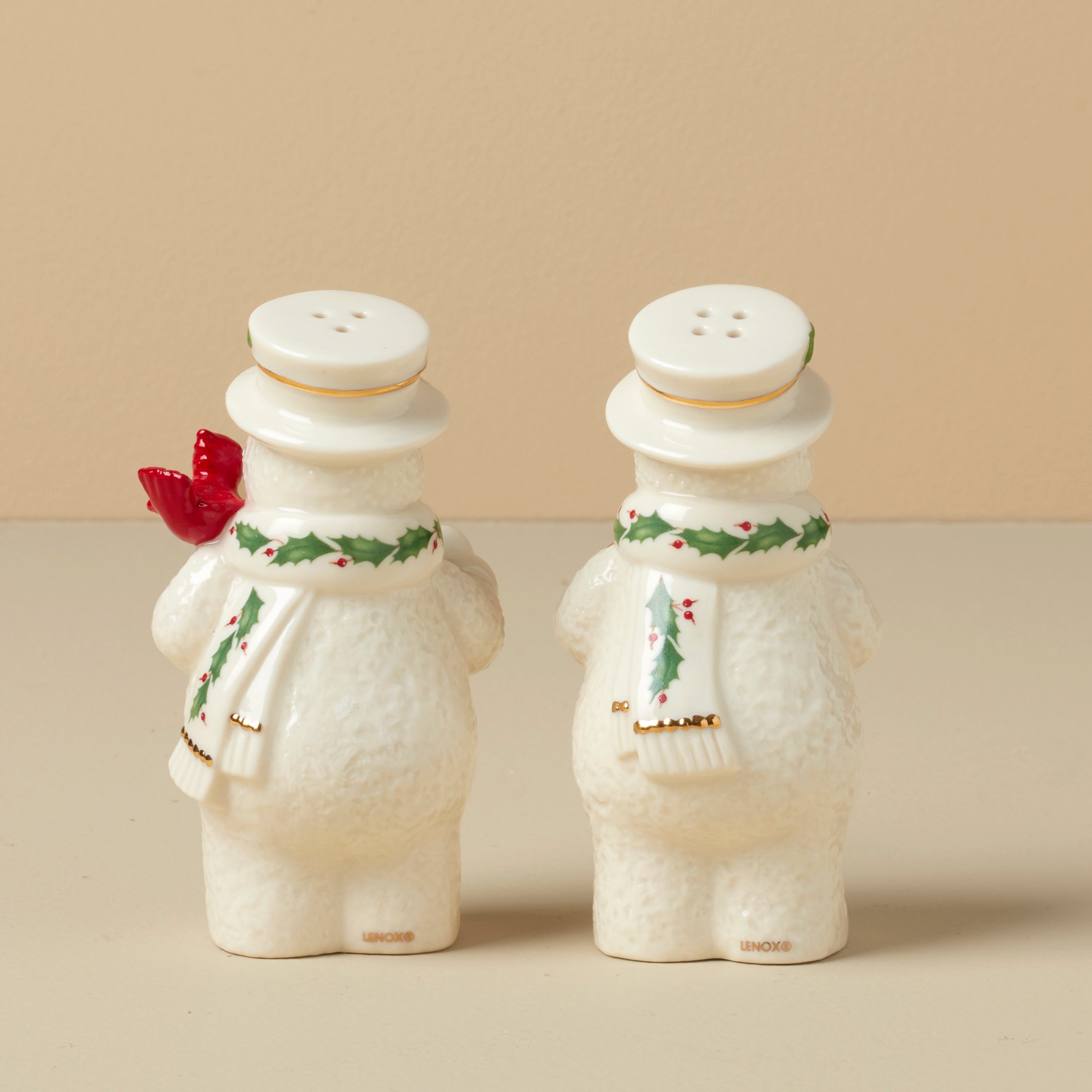 Alternative view of Happy Holly Days Snowmen Salt & Pepper Set