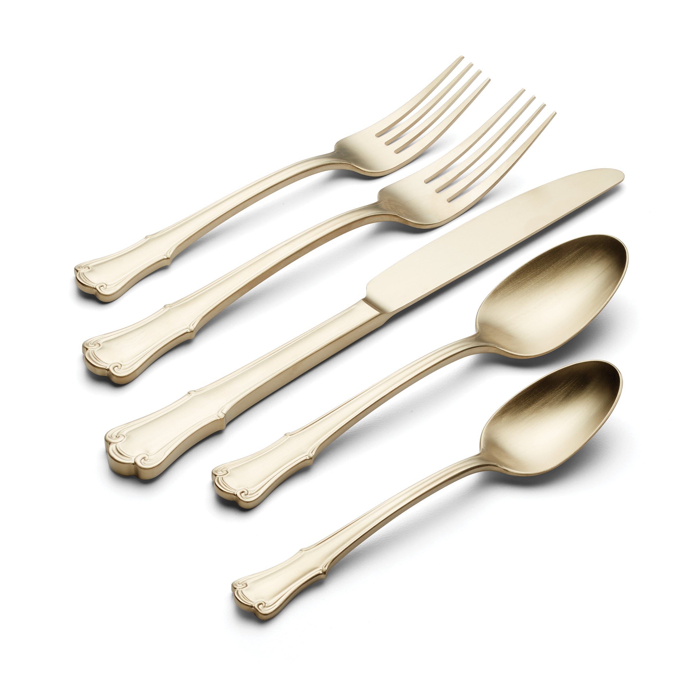 Alternative view of James Street Champagne Satin 20 Piece Flatware Set