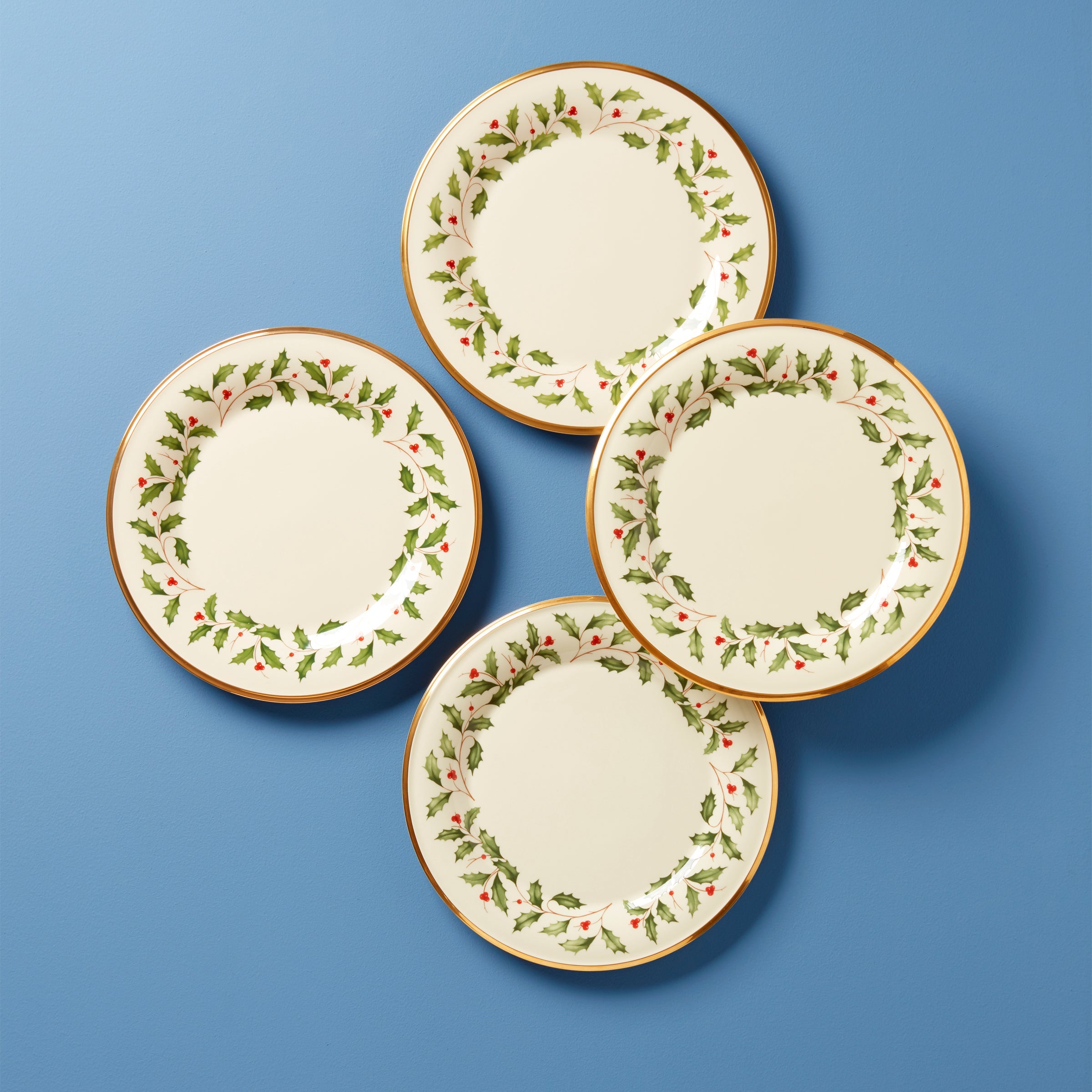 Holiday Dinnerware Dinner Plates   Set of 4