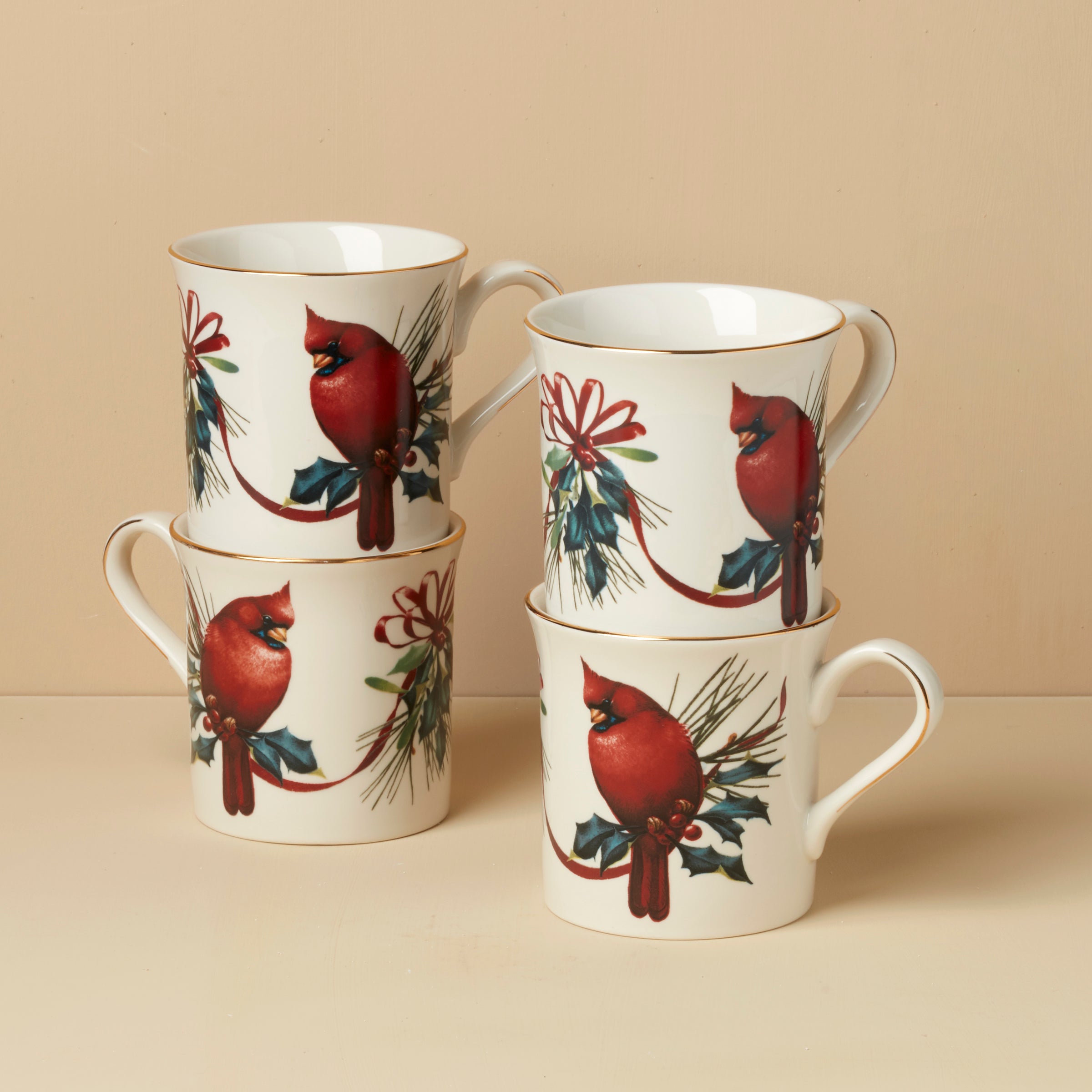 Winter Greetings Mugs   Set of 4