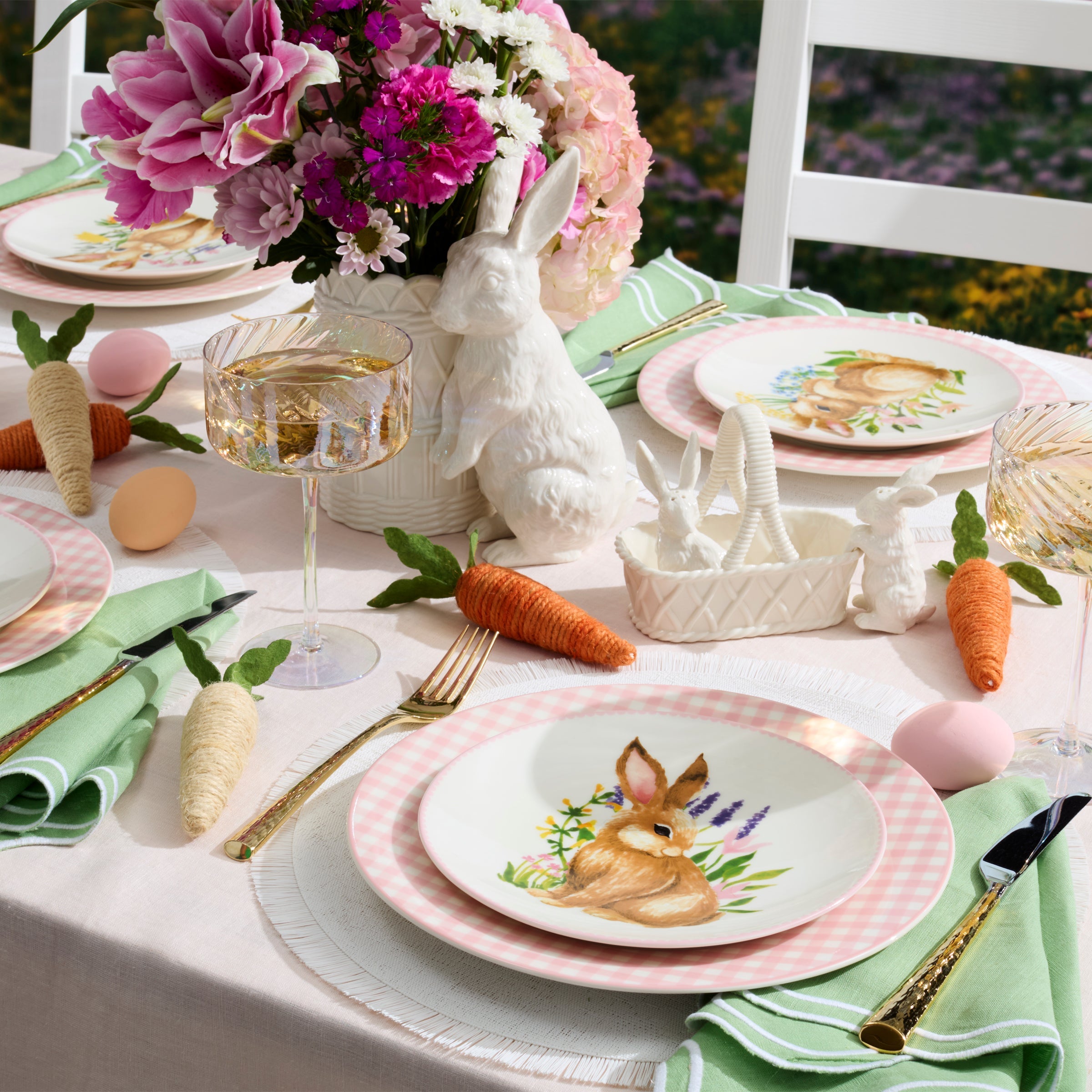 Bunny Accent Plates Set of 4 - Image 3