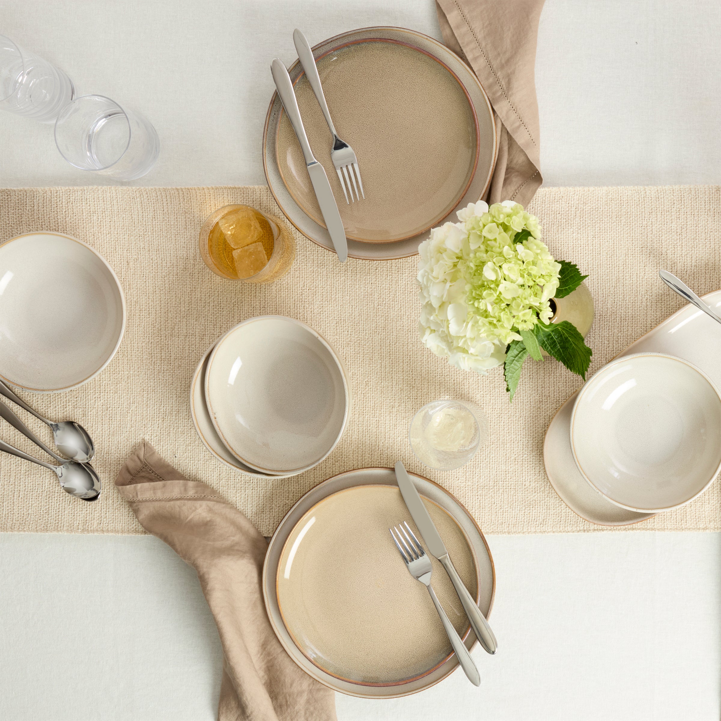 Organic Shades Oatmeal 18 Piece Dinnerware Set - Image 8