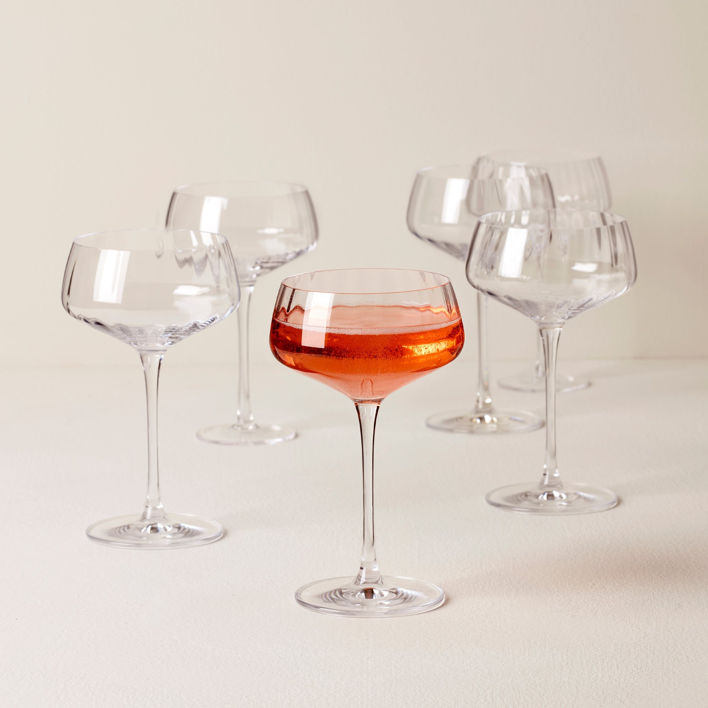 Alternative view of Tuscany Classics Angled Optic Coupe Glasses   Set Of 6