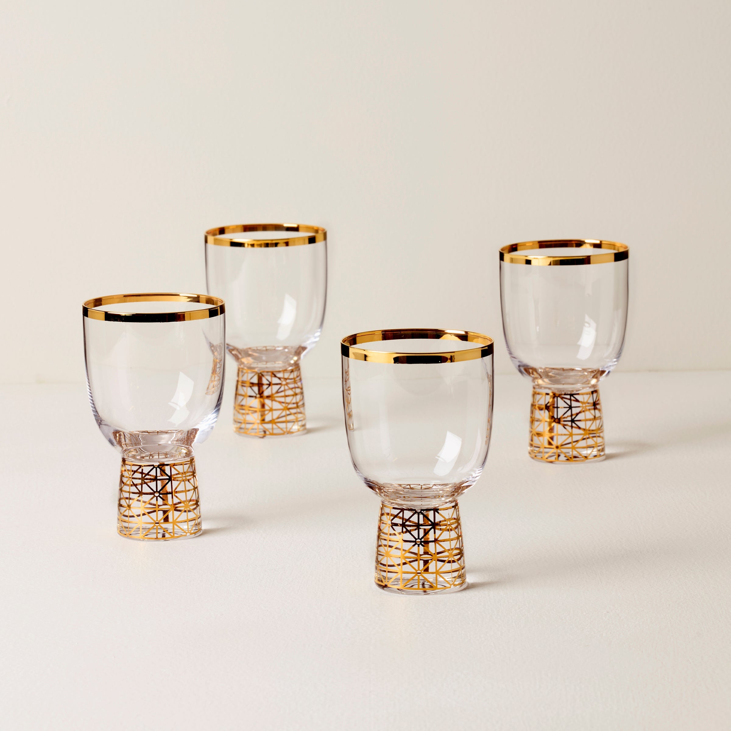 Tuscany Classics Gold Frost Wine Glasses Set Of 4