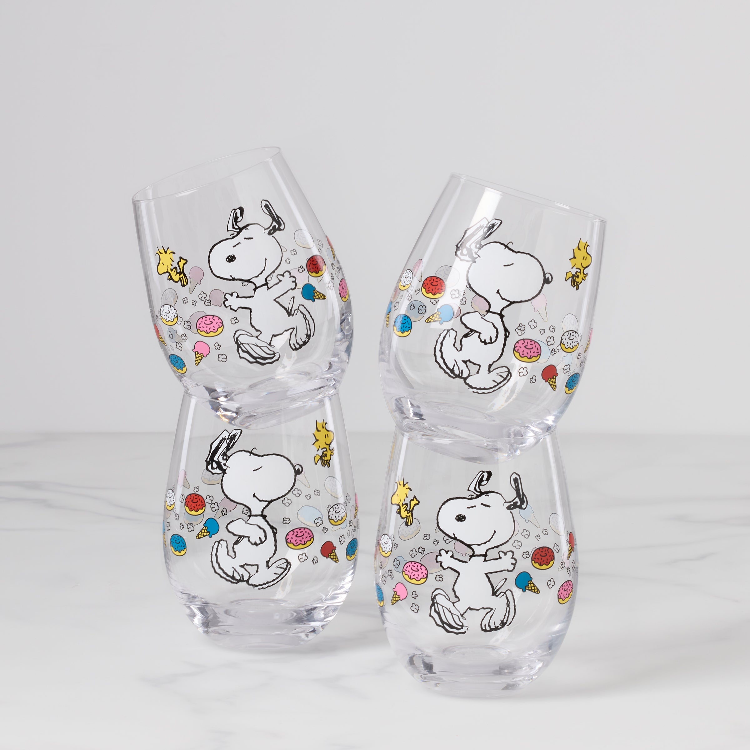 Chef Snoopy Tumblers   Set Of 4