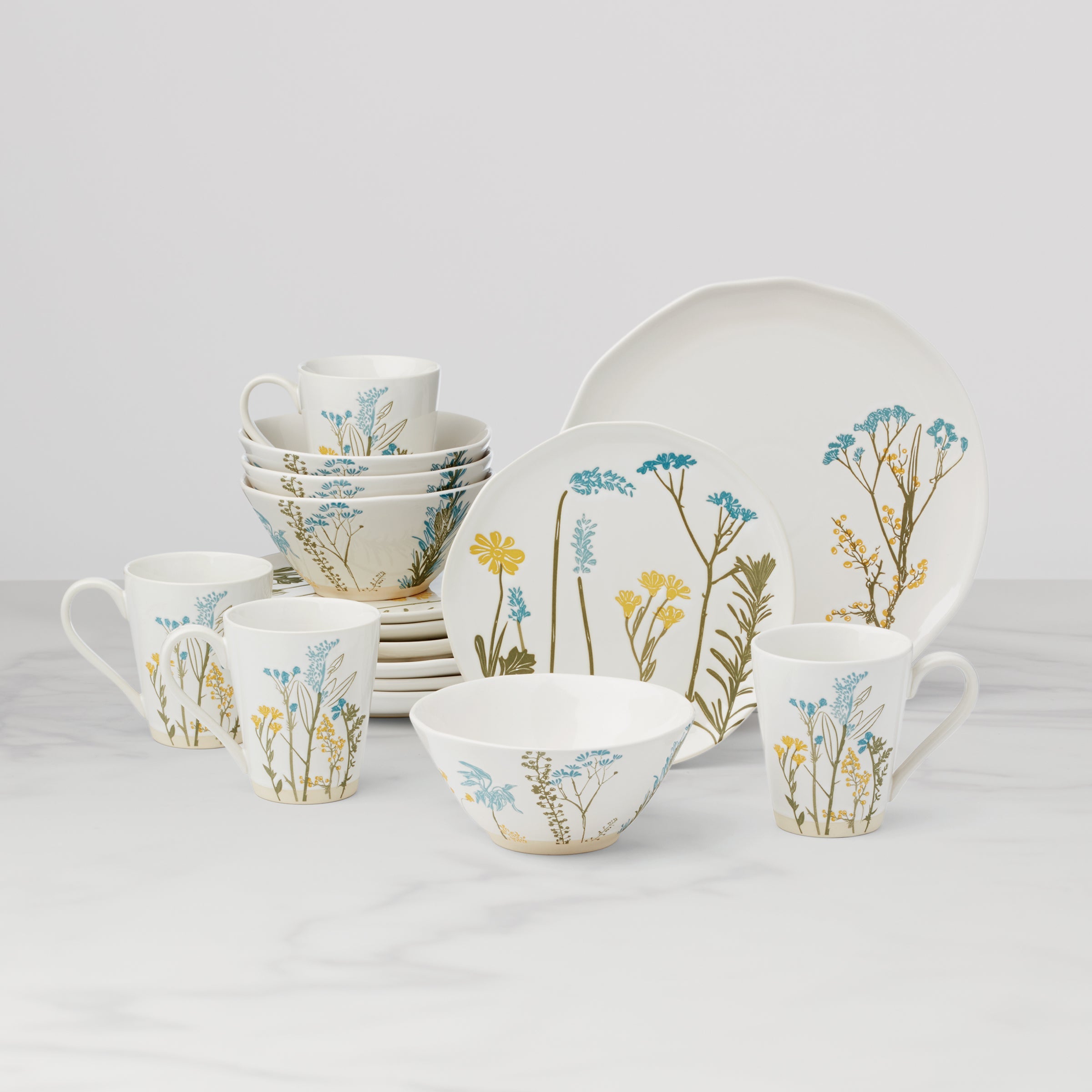 Wildflowers 16 Piece Dinnerware Set