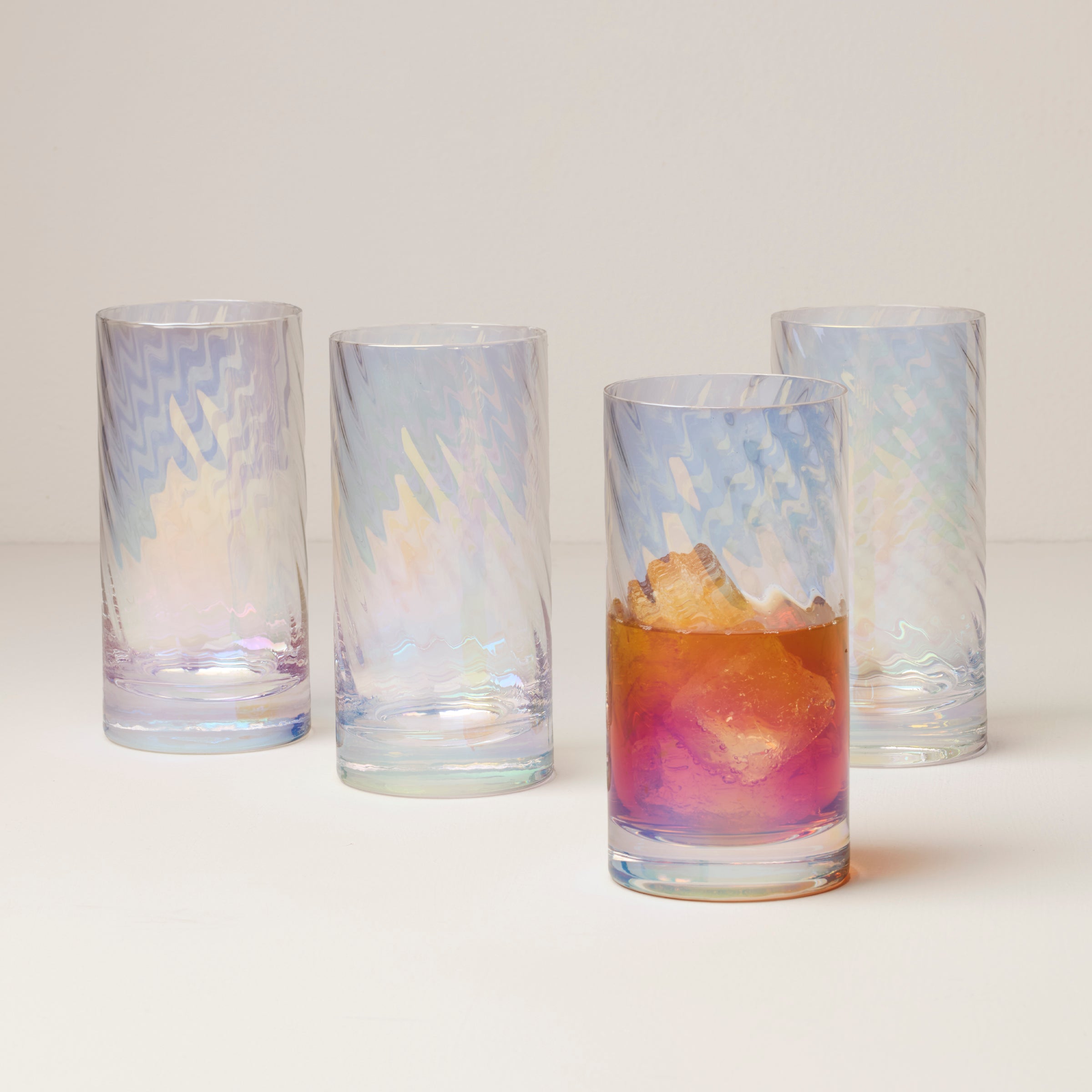 Alternative view of Tuscany Classics Iridescent Highball Glasses   Set Of 4