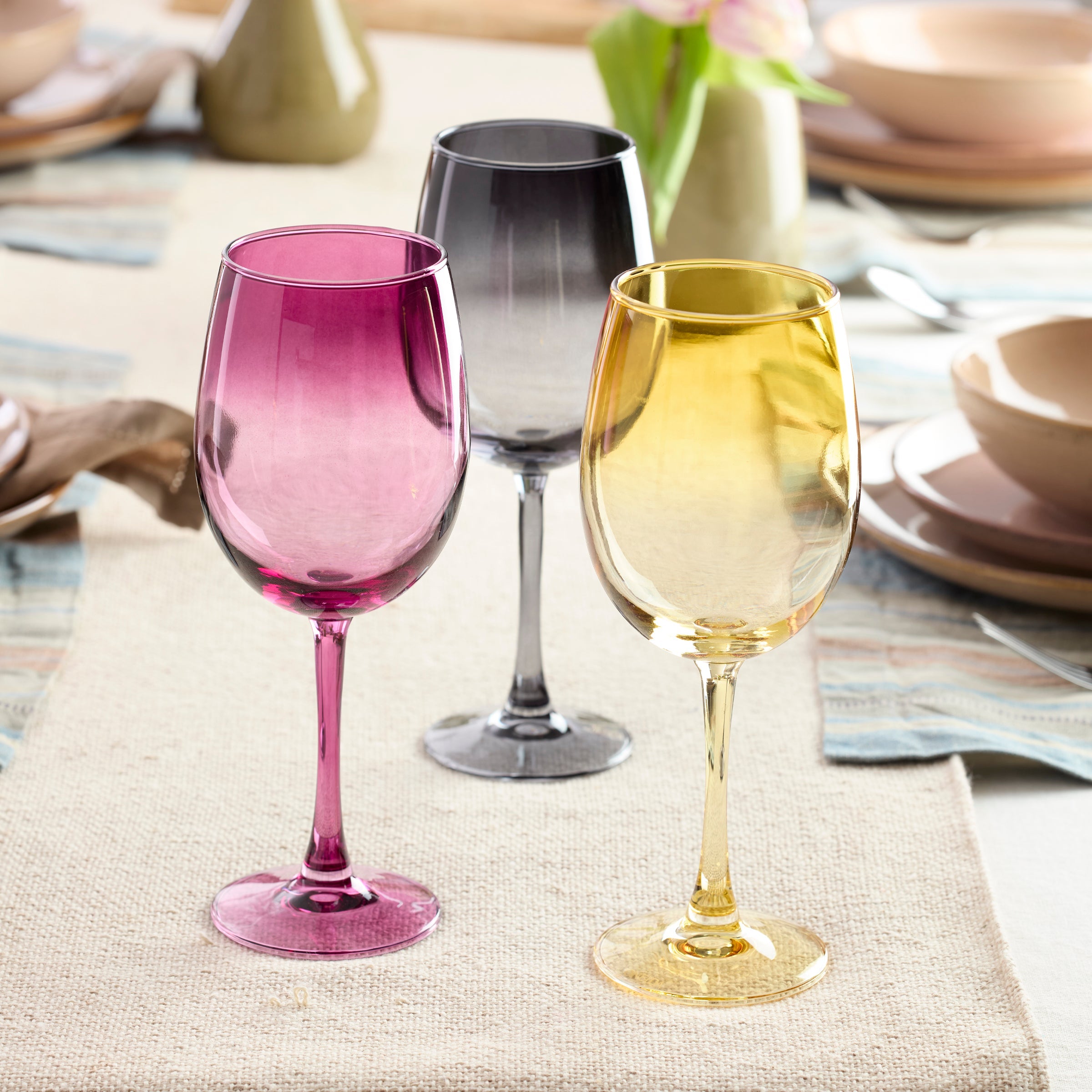 Alternative view of Golden Hour All Purpose Wine Glasses   Set Of 4