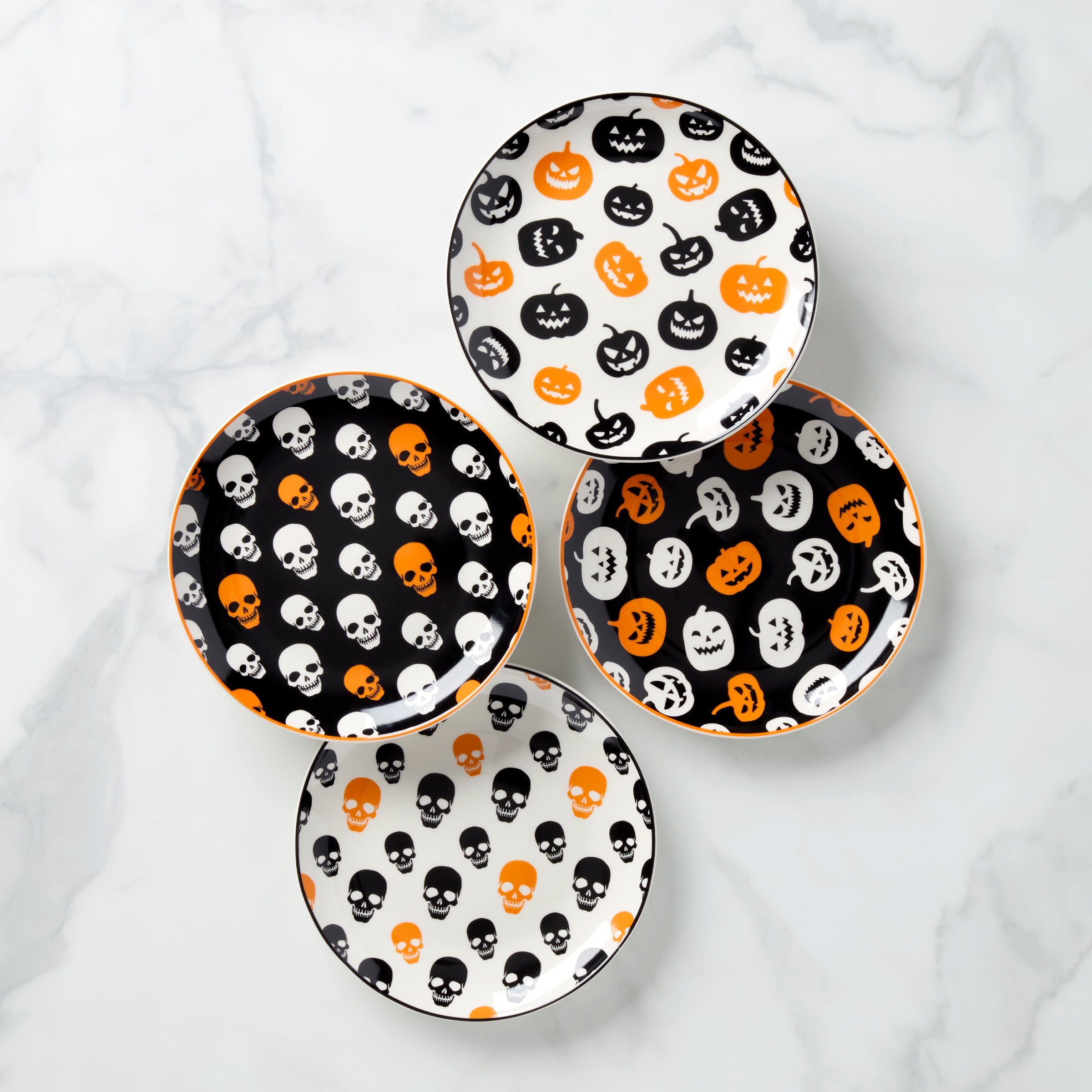 Vintro Halloween Accent Plates Set of 4