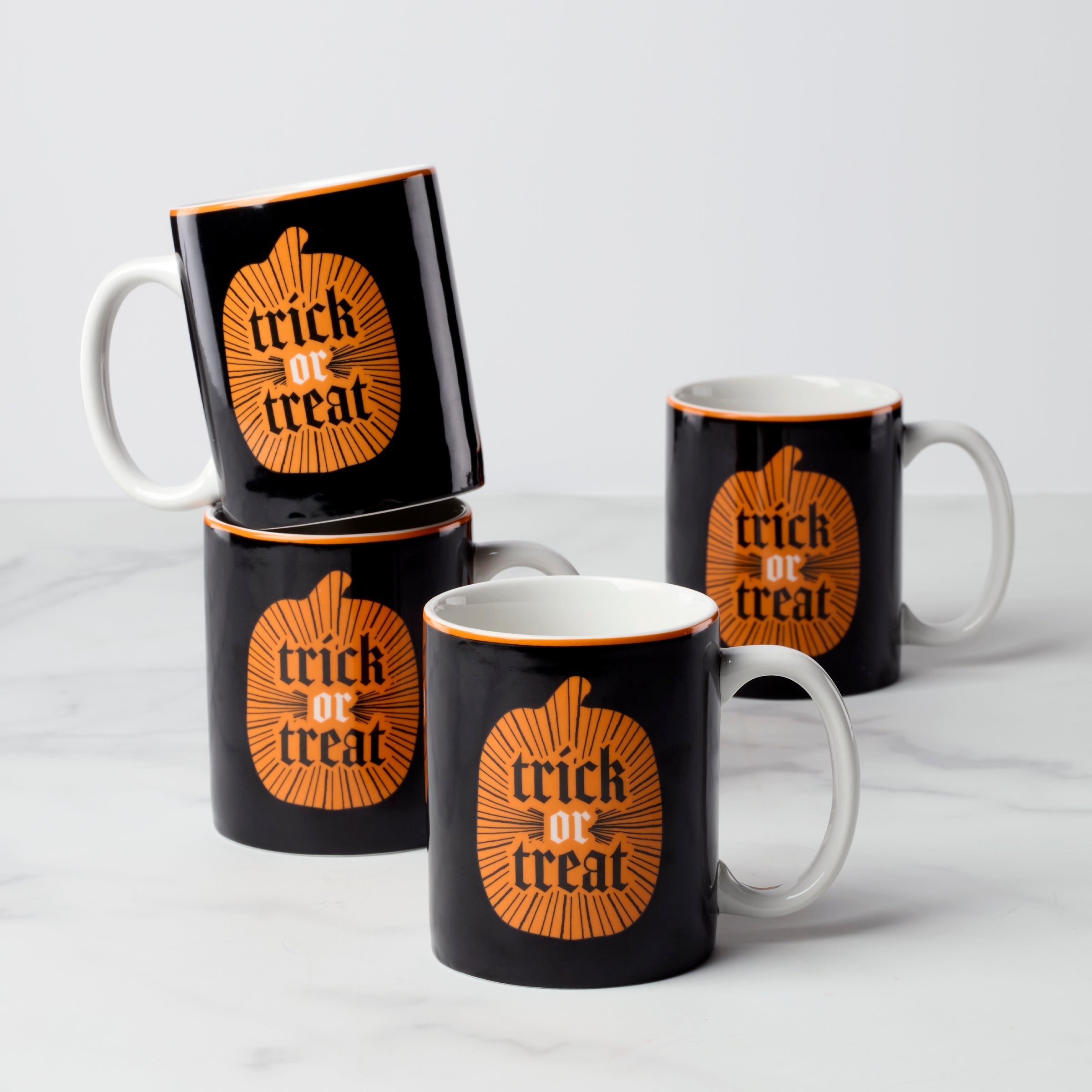 Vintro Halloween Mugs   Set of 4