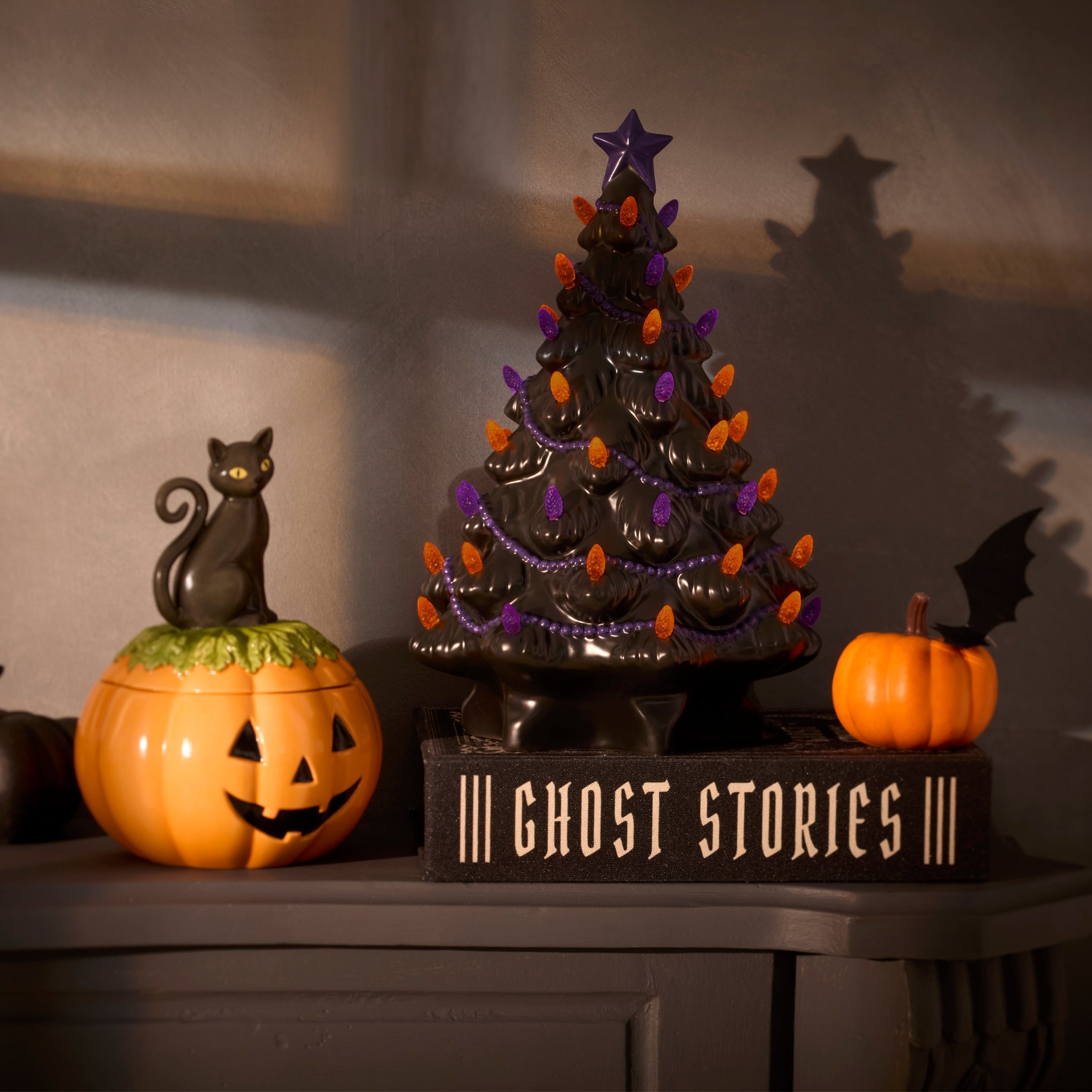 Treasured Traditions Black Lit Tree Figurine - Image 3