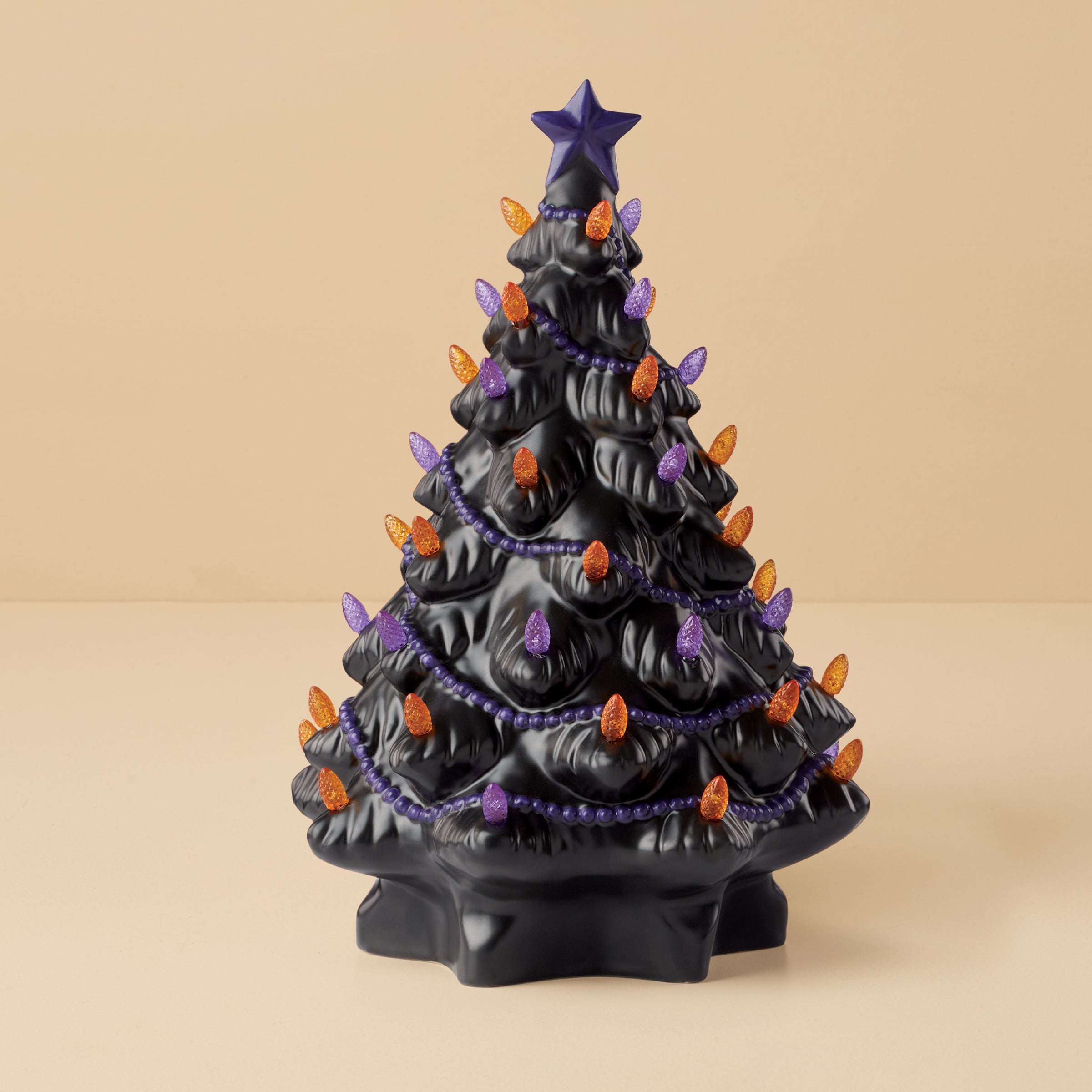 Alternative view of Treasured Traditions Black Lit Tree Figurine