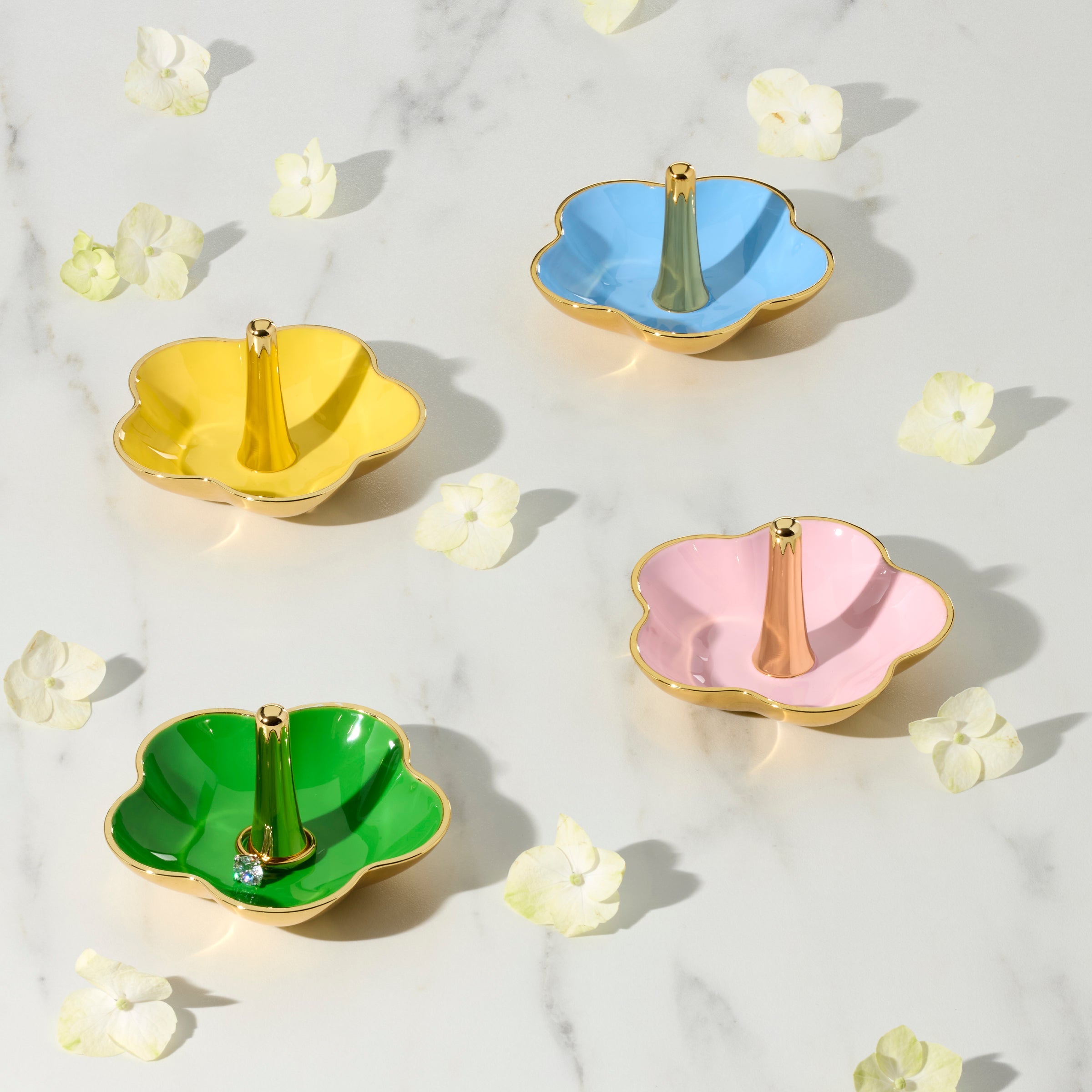 Alternative view of Make It Pop Blue Metal Ring Dish