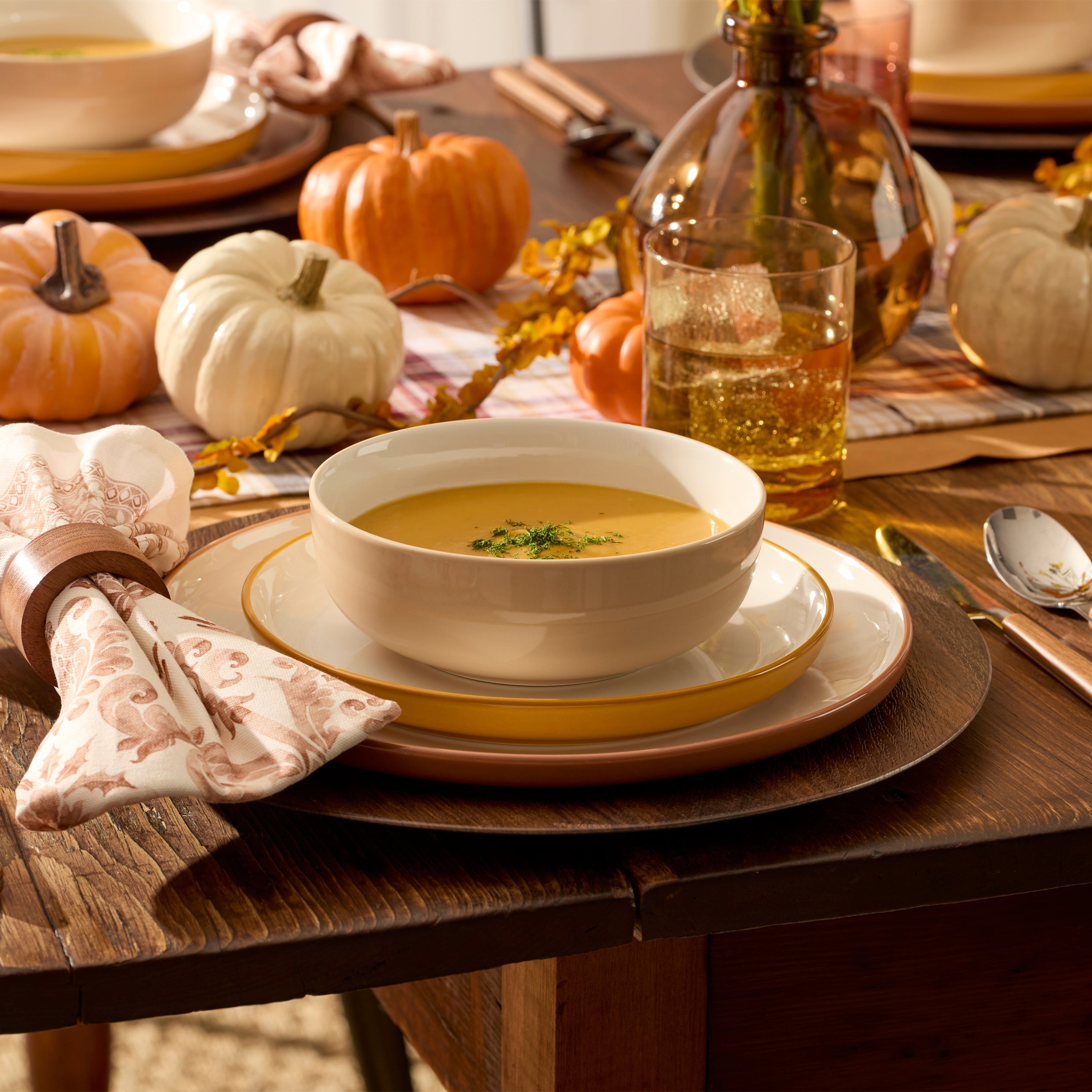 Alternative view of 24 Seven Colors Sunbaked 12 Piece Dinnerware Set