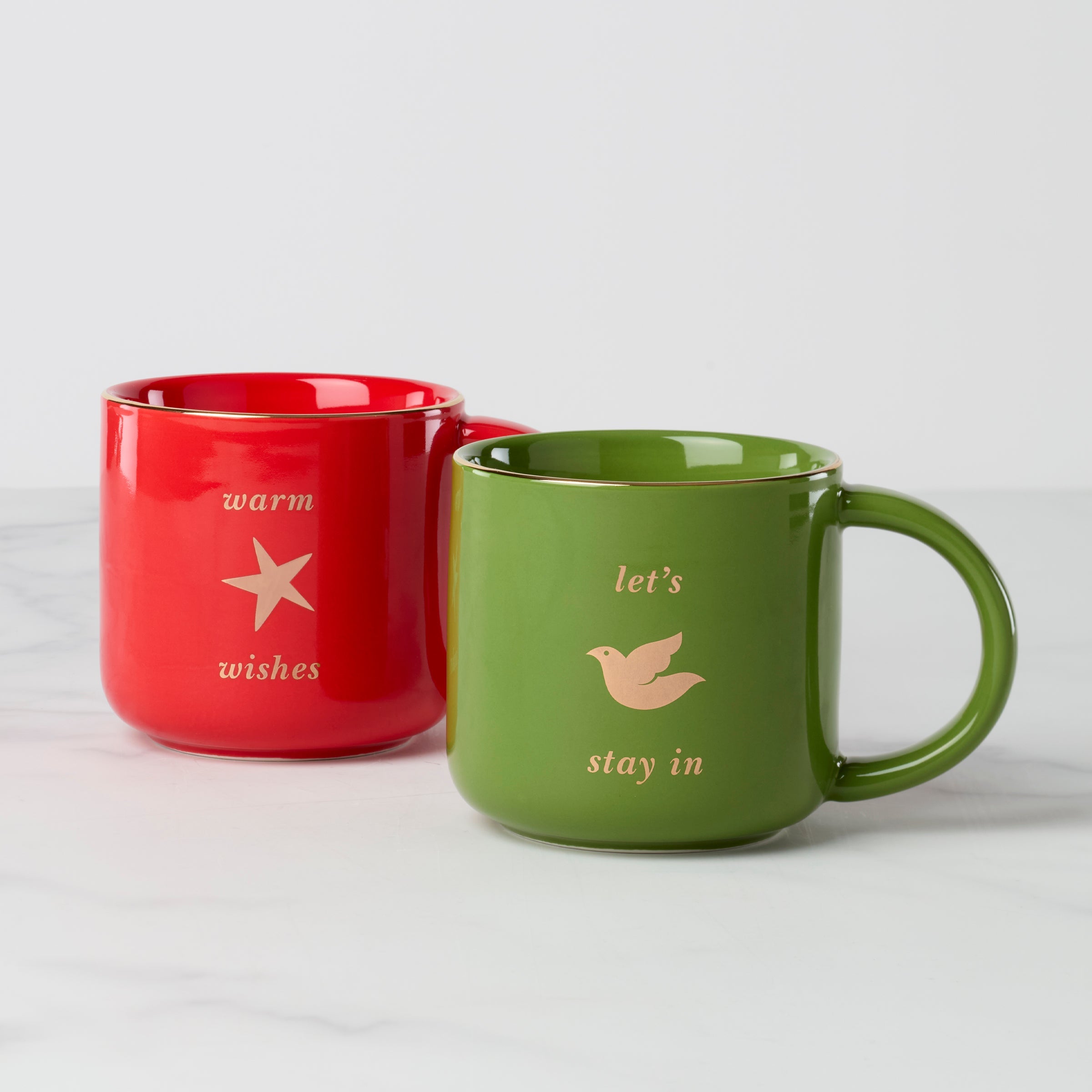 Be Jolly Warm Wishes Mugs Set of 2