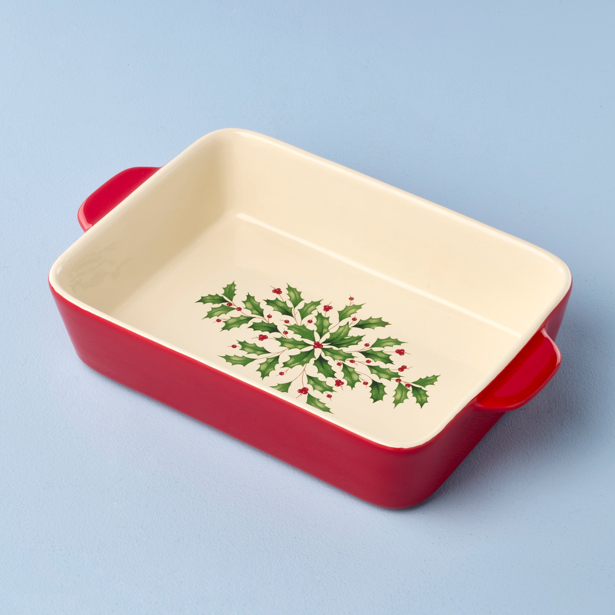 Alternative view of Holiday Rectangular Baking Dish   Small