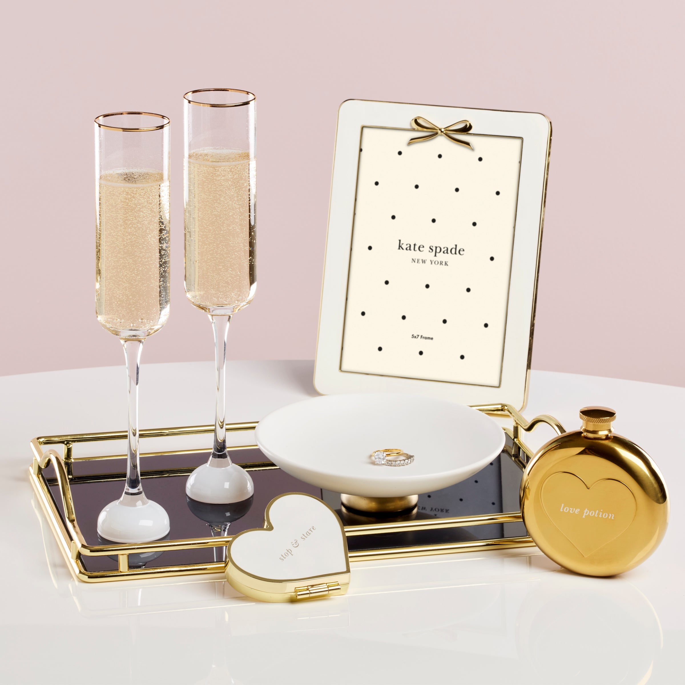 Alternative view of Happily Ever After Toasting Flutes   Set Of 2