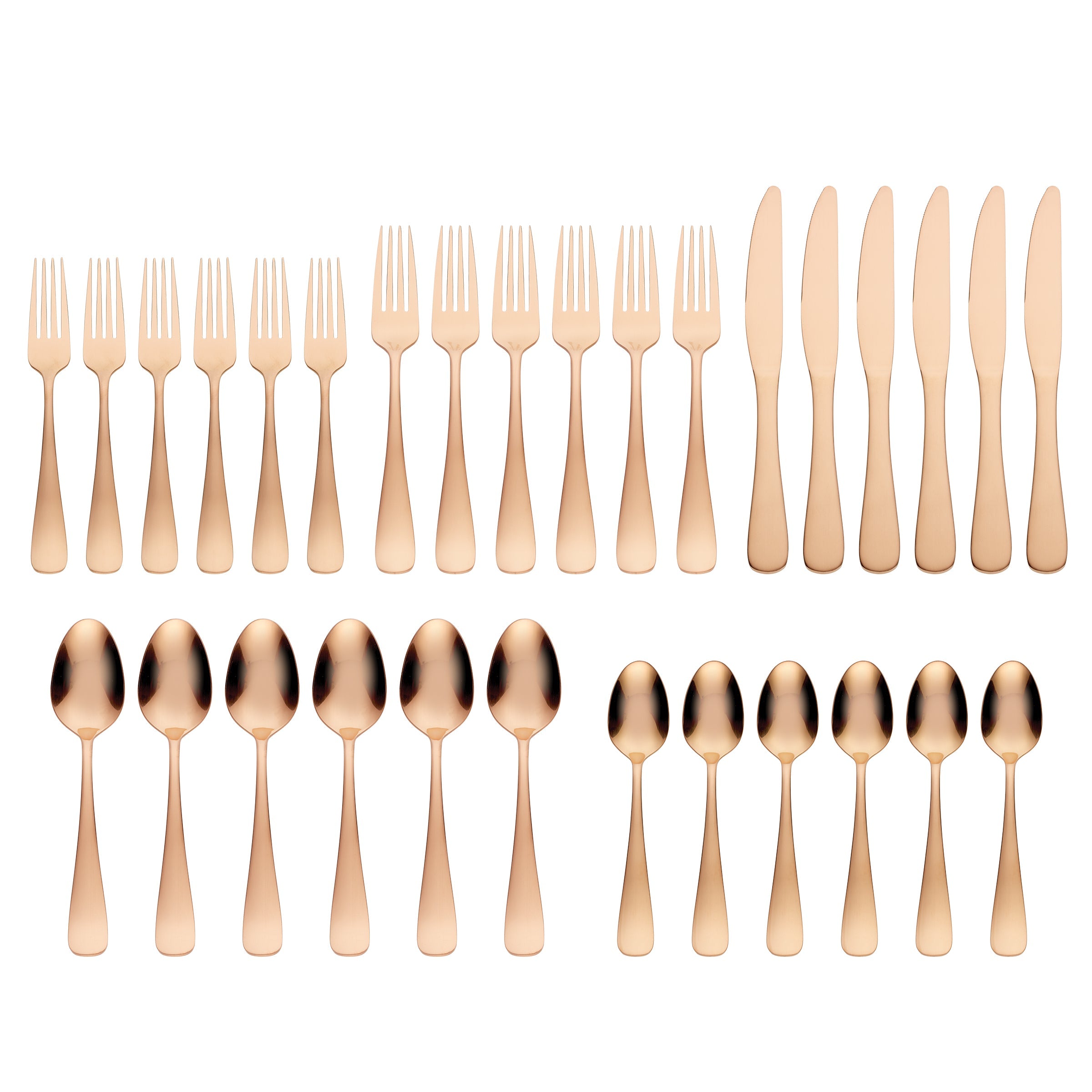 Alternative view of Melodie Copper Titanium 30 Piece Flatware Kit